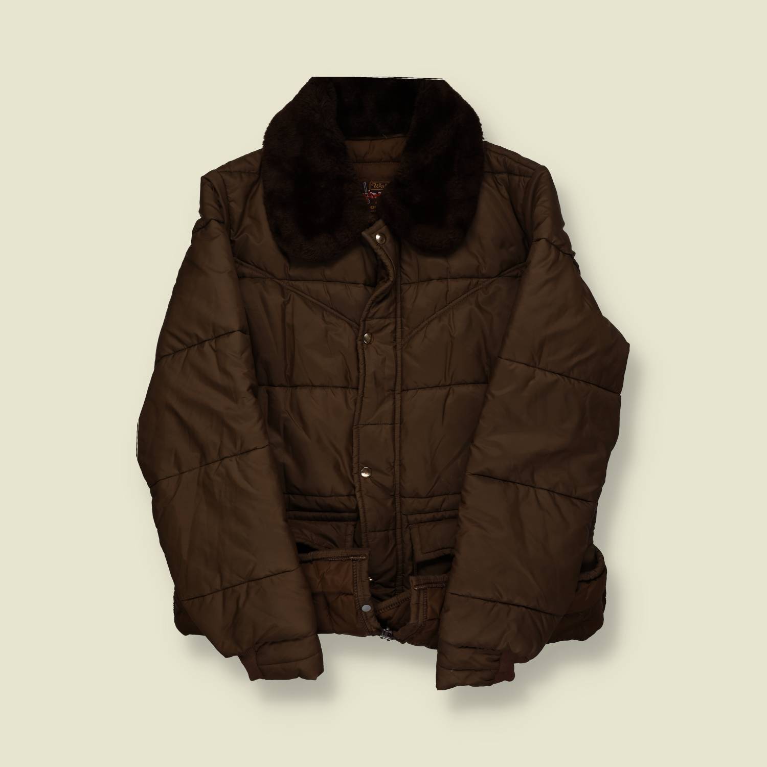 1980s–1990s | Walls | Western Insulated Puffer Jacket | Brown - M
