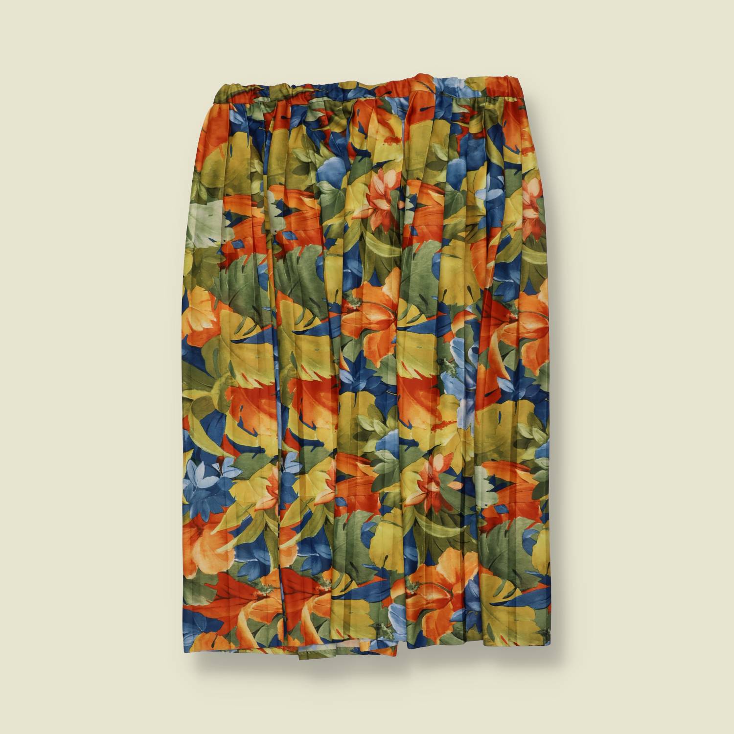 1980s | Printed Skirt - w32