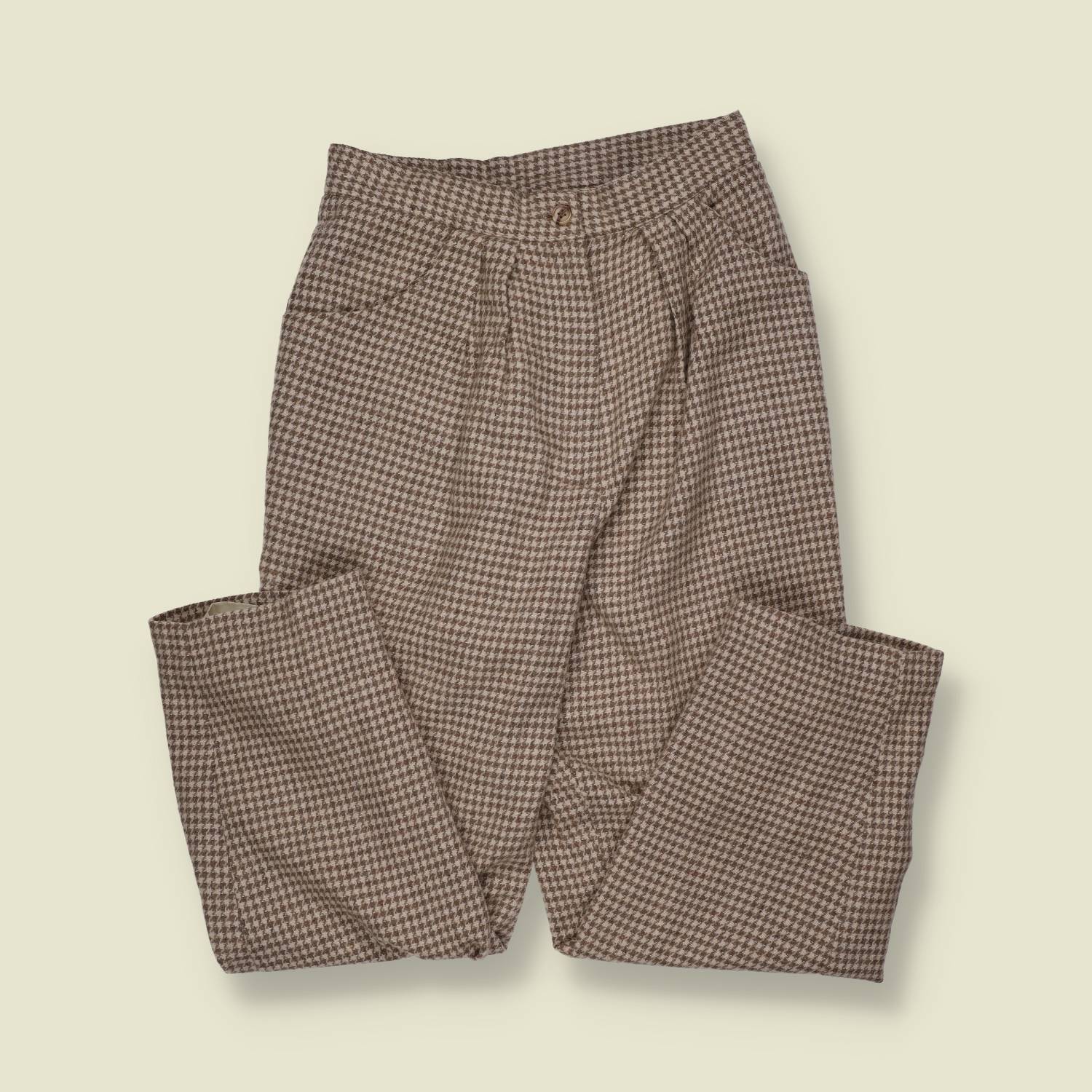1980s–1990s | Shout Chic | Trousers | Taupe - w28