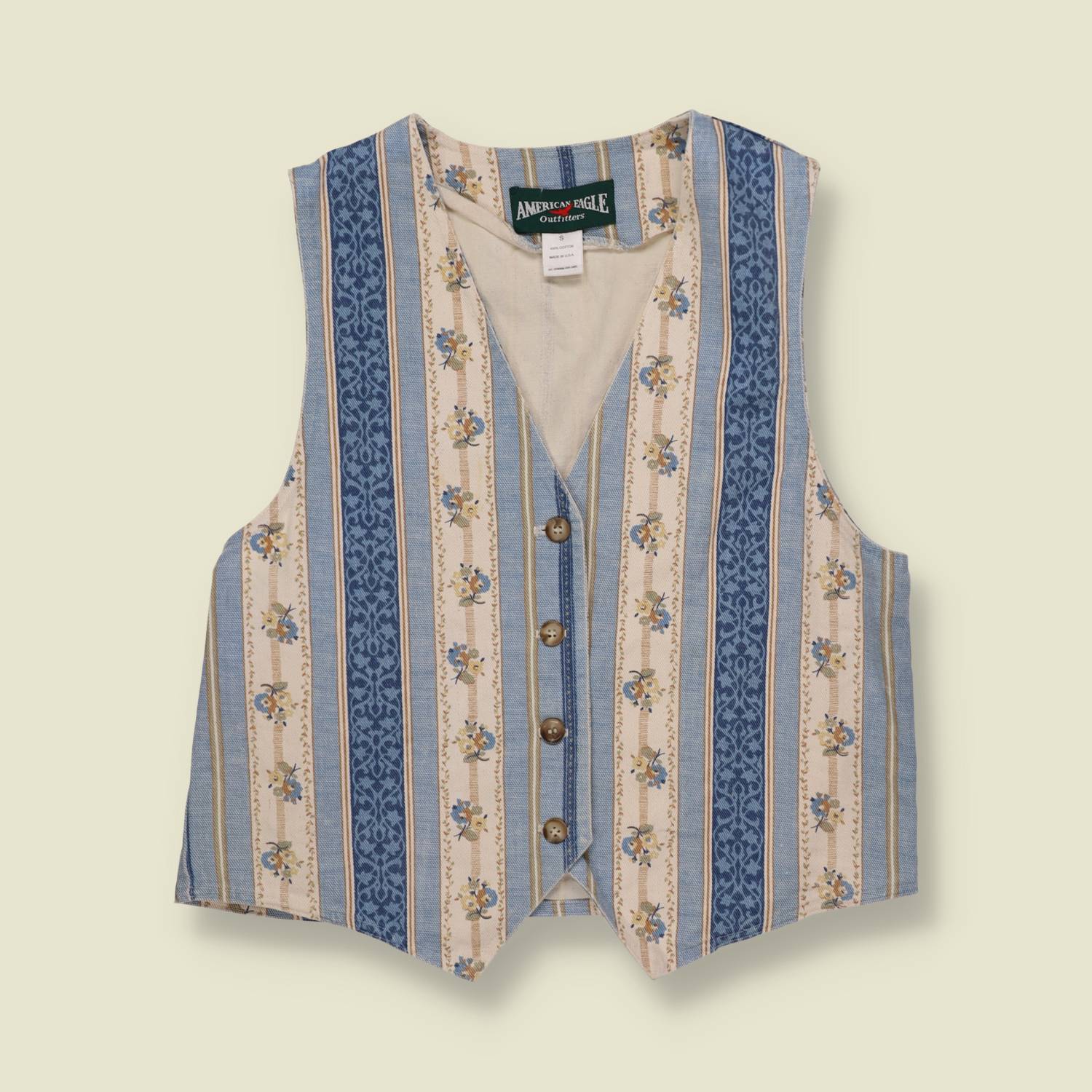 1990s | American Eagle | Cotton Waistcoat - 10