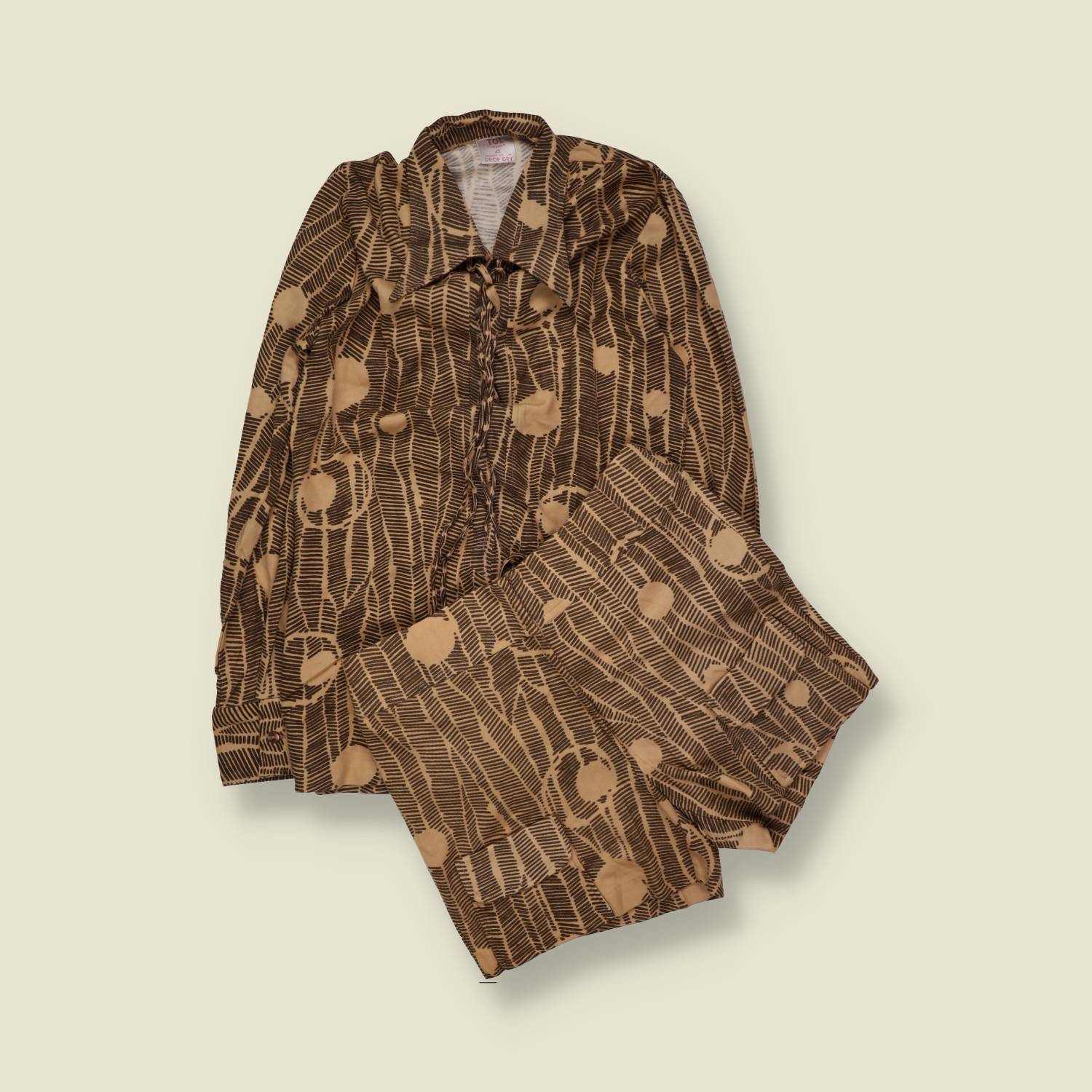 1970s | TGL | Deadstock | Cotton Two Piece Set - 10 / w28