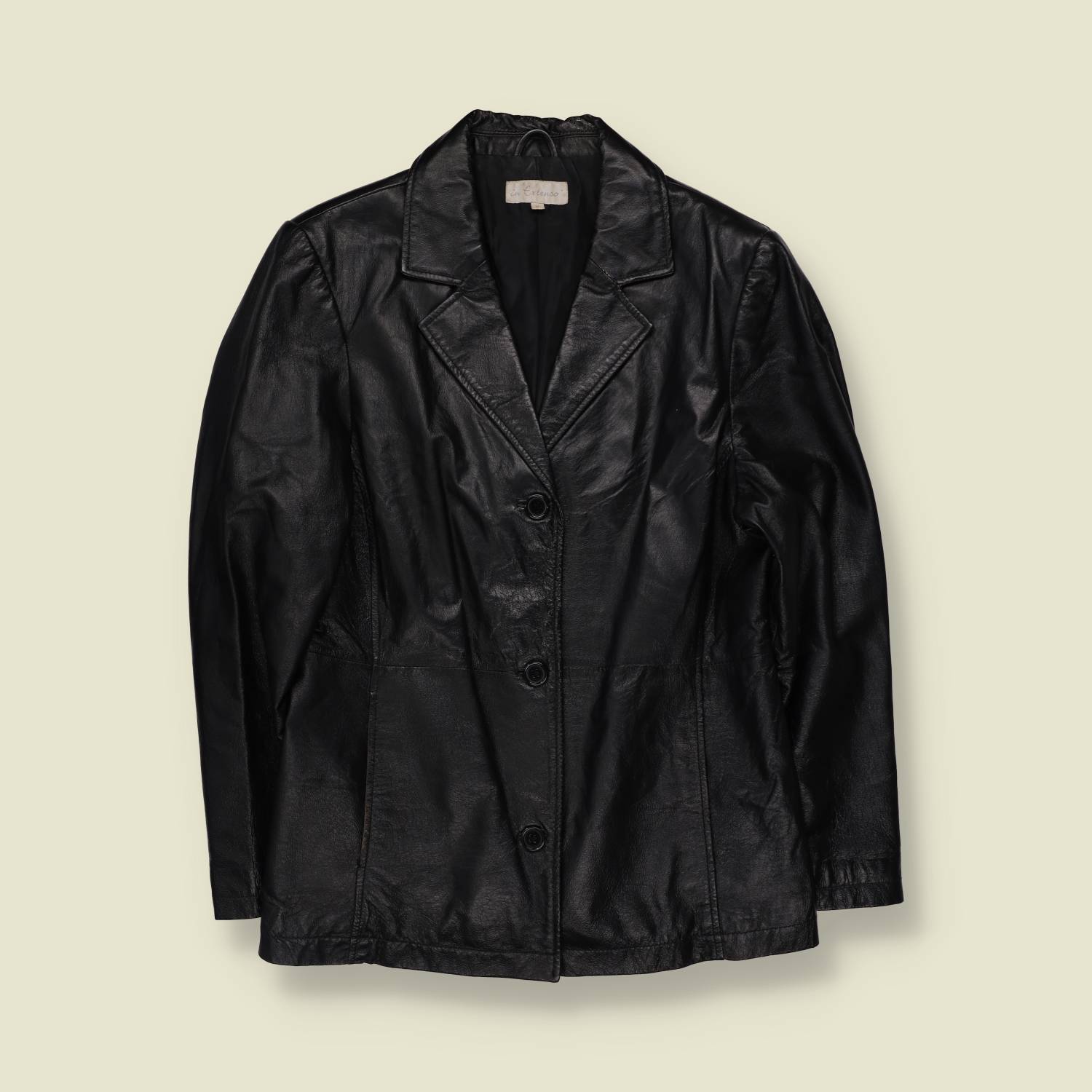 1990s | In Extenco Leather Jacket | Black - 12