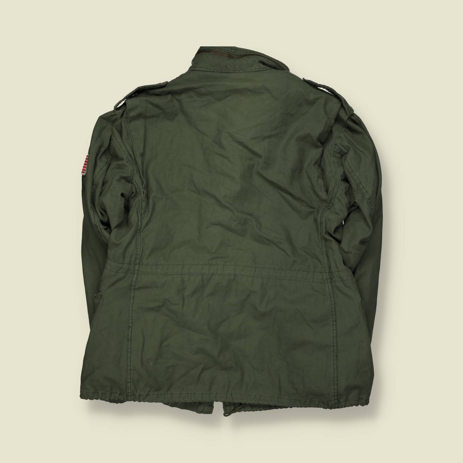 1970s | M65 Field Jacket | Olive | USA Patch - L