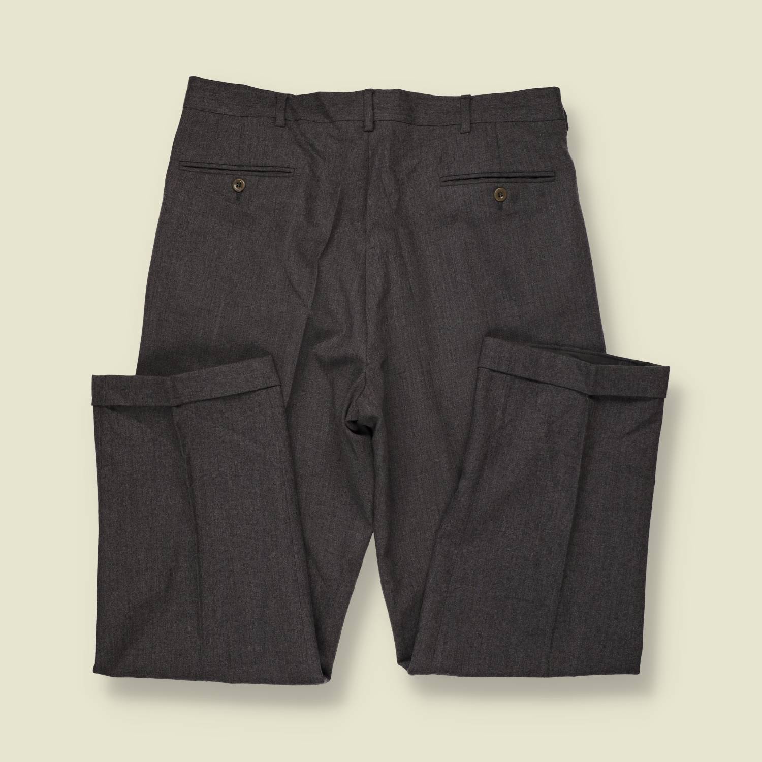 1990s | George Miller | Pleated Trousers | Charcoal - w34