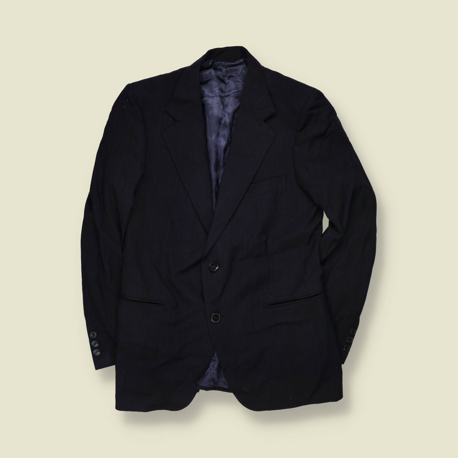 1970s | Three-Piece Suit | Blue-Grey | Pure Wool - XXS-XS