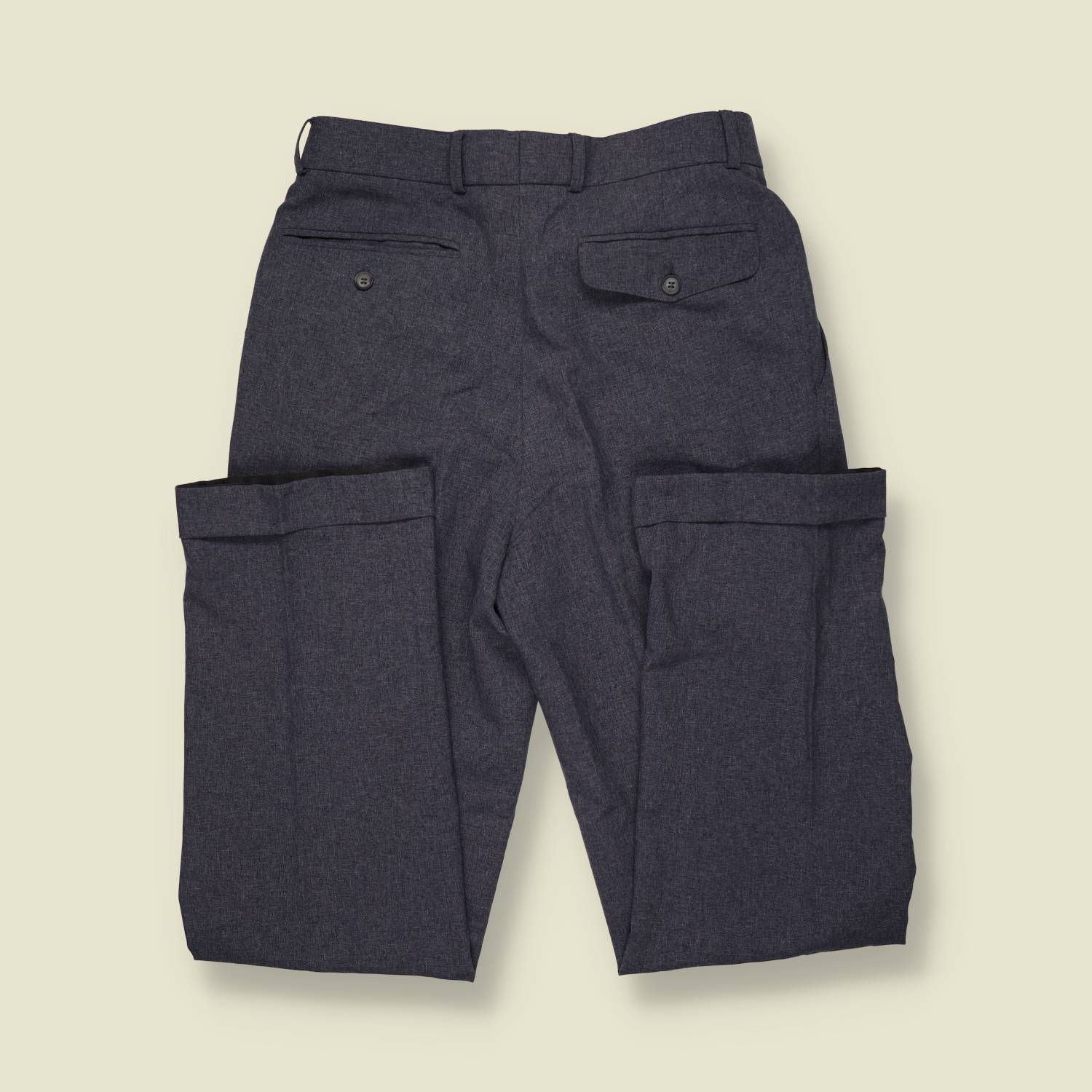 1970s | Pleated Trousers | Grey - w30