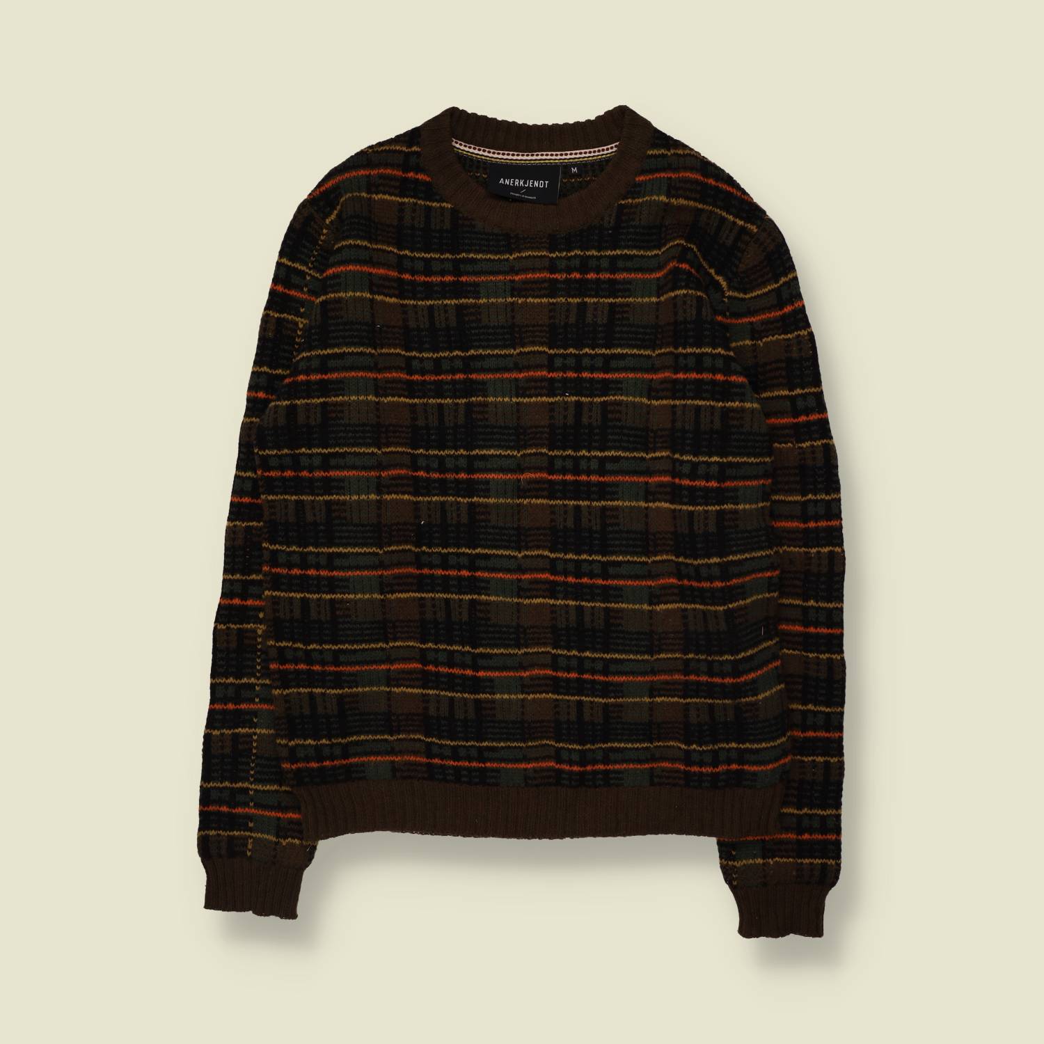 1990s | Anerkjendt | Check Jumper | Brown Multicolour - M