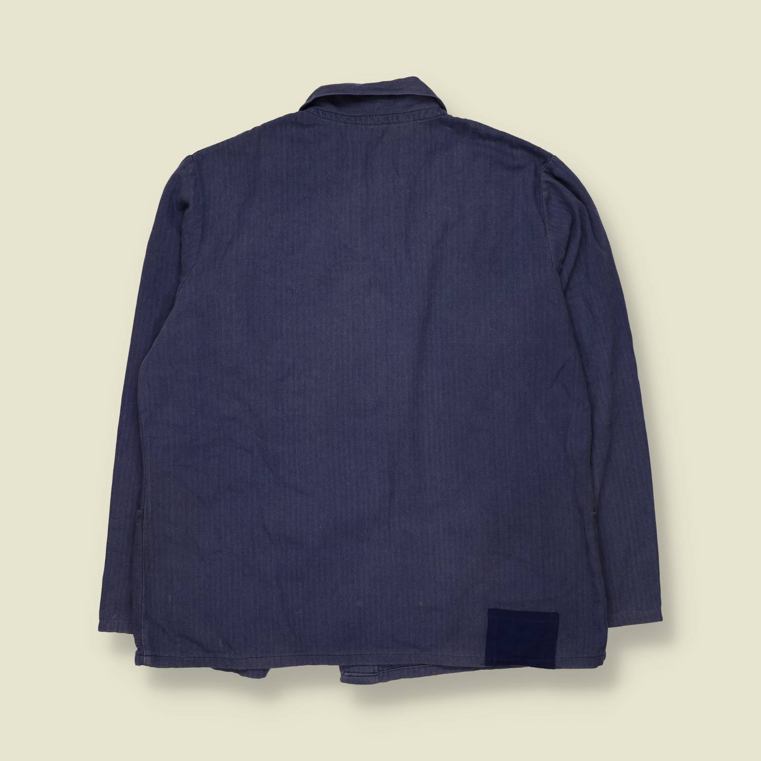 1980s | Chore Jacket | Navy Herringbone - L