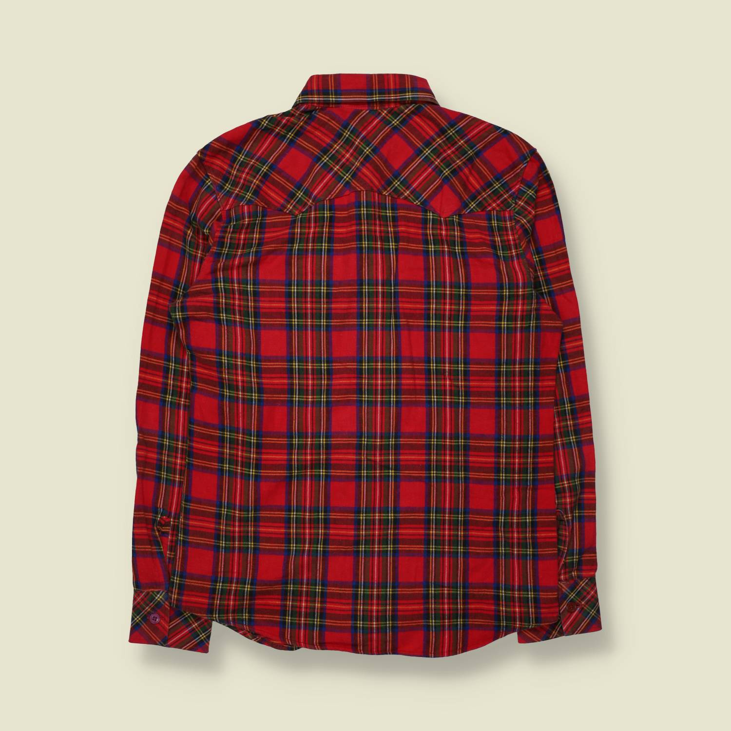 1970s | Levi's | Western Shirt | Red Tartan - S