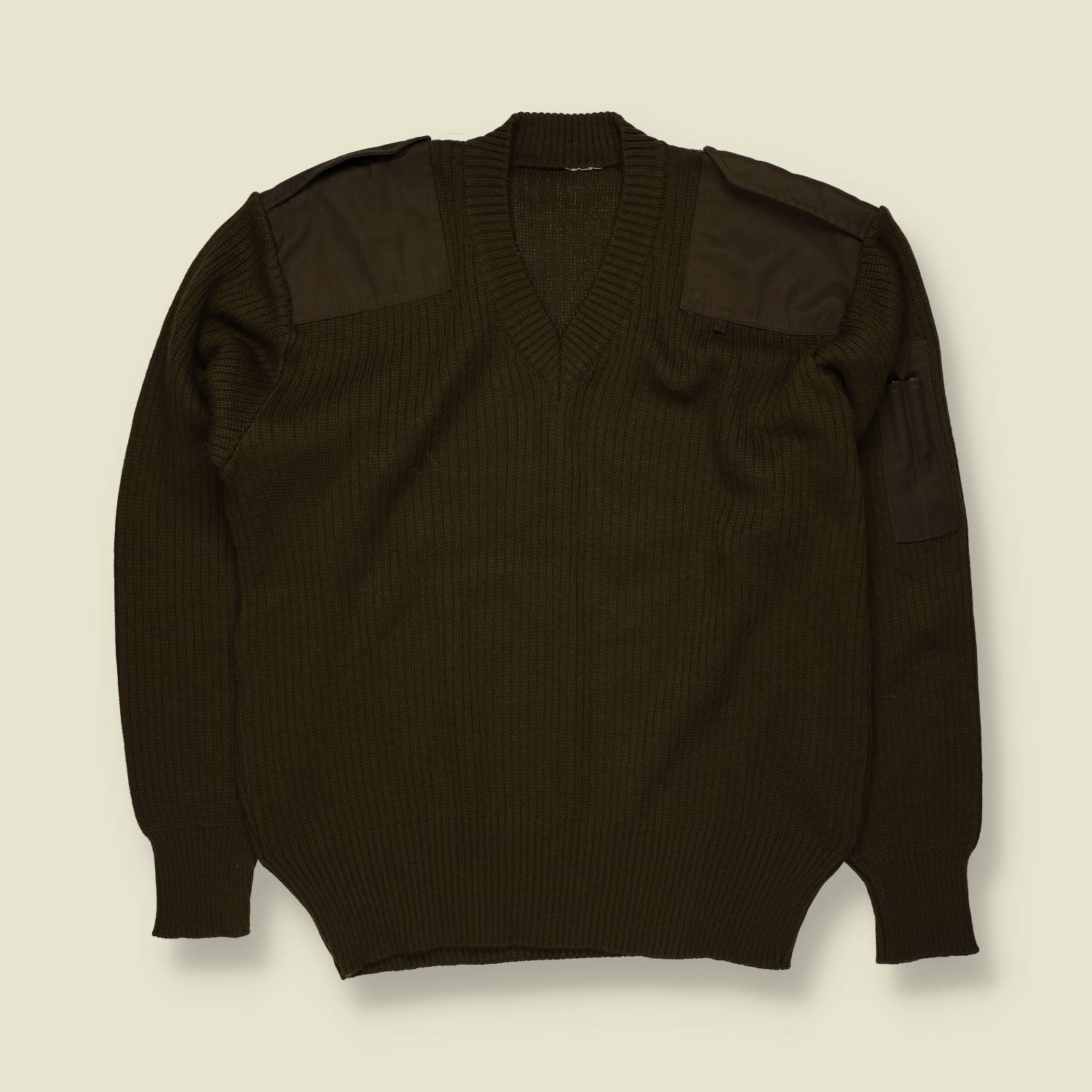 1990s | Commando Sweater | Olive – L