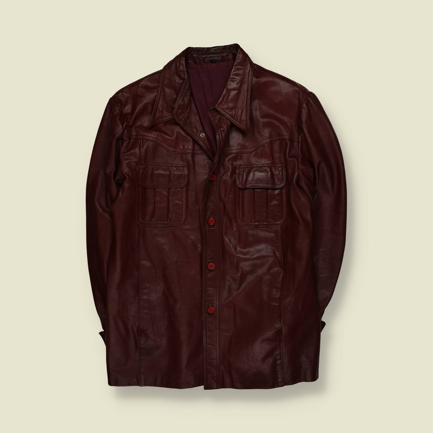 1970s | Leather Jacket | Oxblood – M