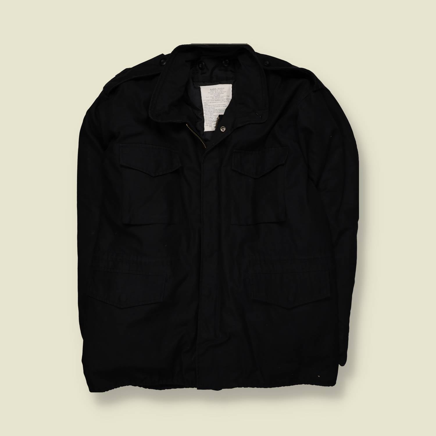 1990s | M-65 Style Field Jacket | Black – XXL