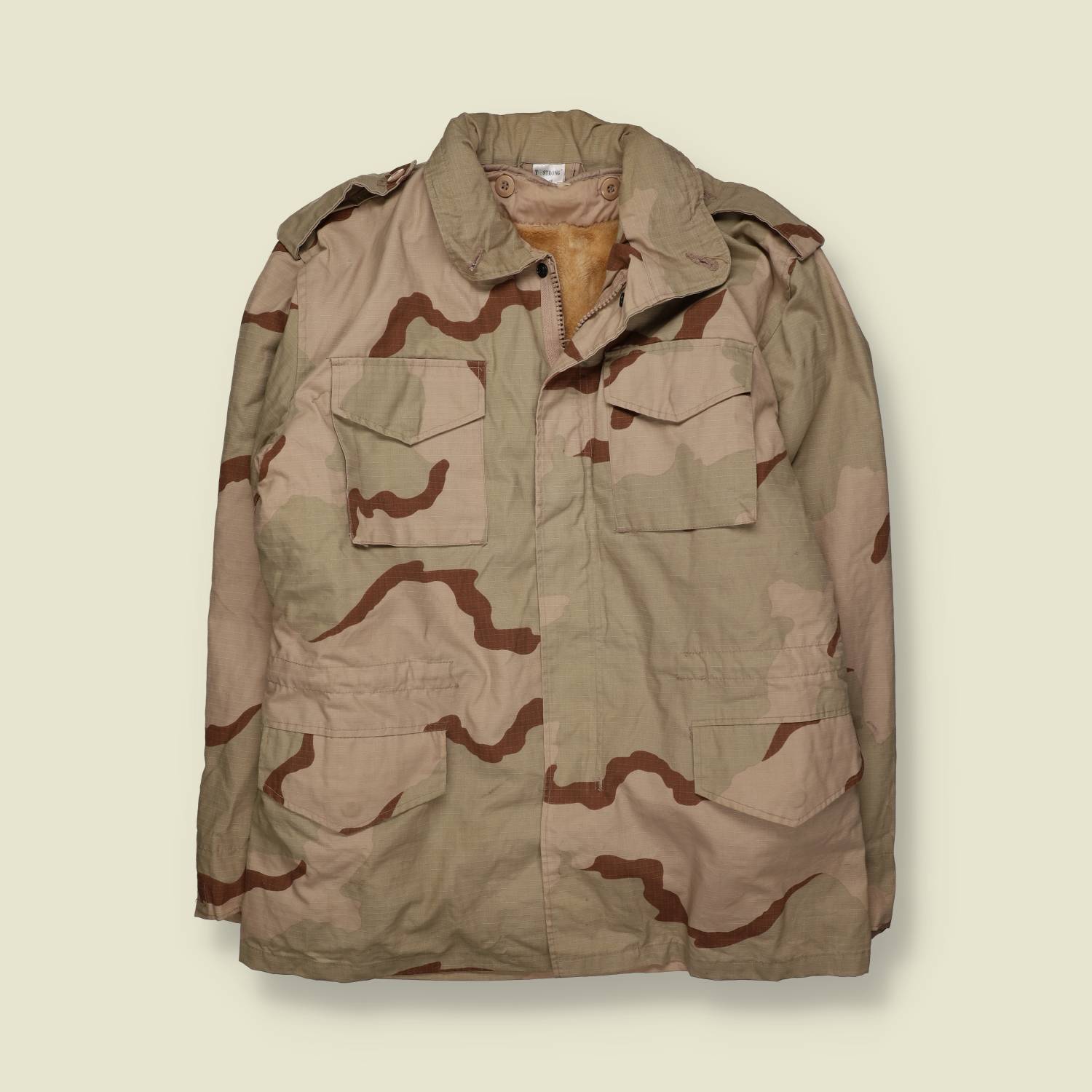 2000s | Desert Camo M-65 Style Field Jacket – L