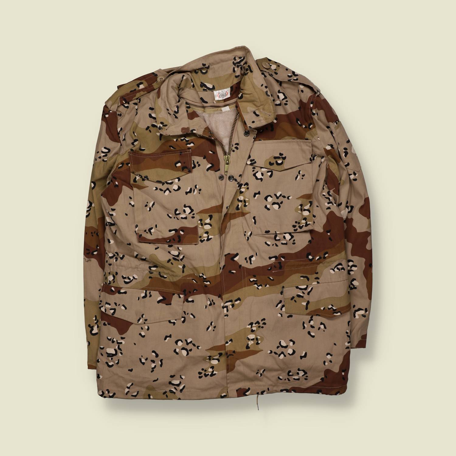 1980s–1990s | Desert Camouflage Field Coat | Chocolate Chip Camo – XL