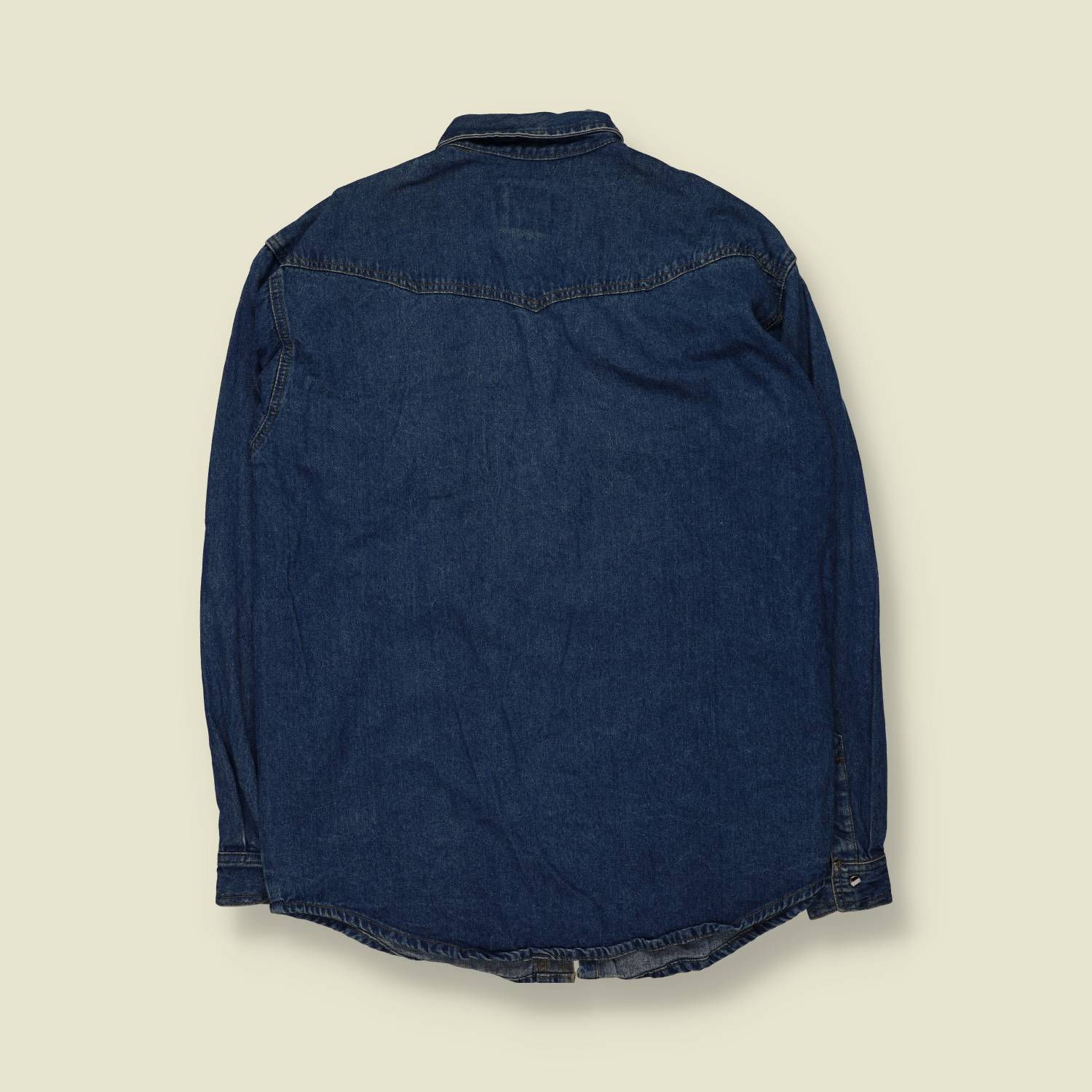 1980s–1990s | Lois | Western Denim Shirt | Dark Indigo – XL