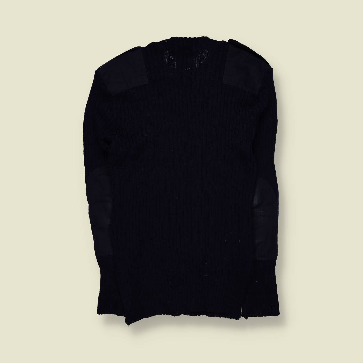 1990s | Gieves & Hawkes Savile Row | British Army Commando Sweater | Navy – XXS