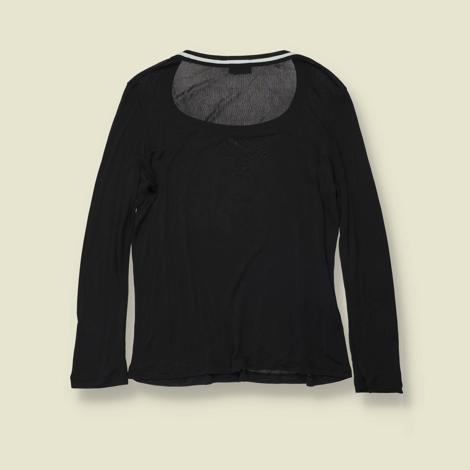 1990s | Versace Classic | Long Sleeve Top | Black - 12