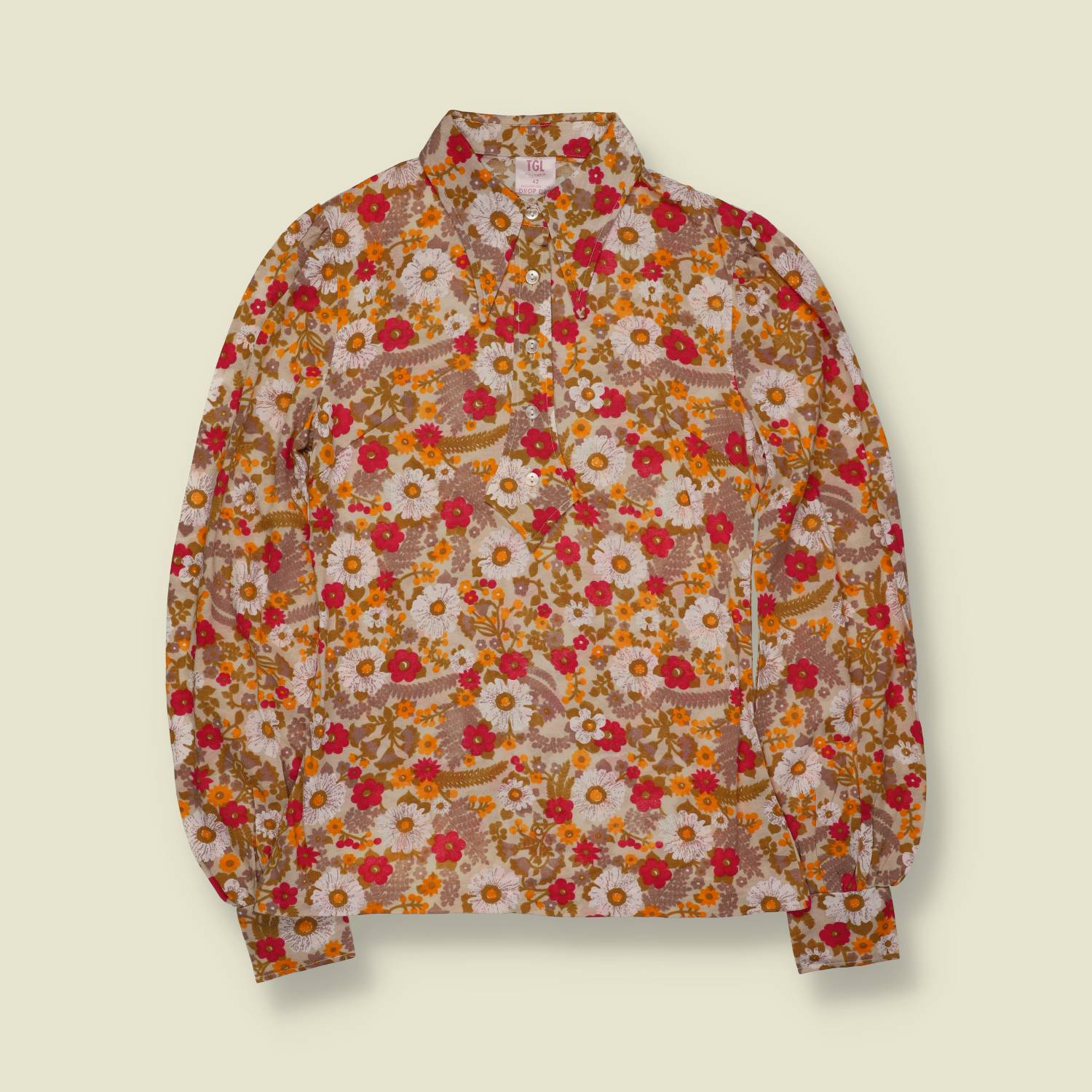 1970s | TGL | Deadstock Blouse | Floral - 8