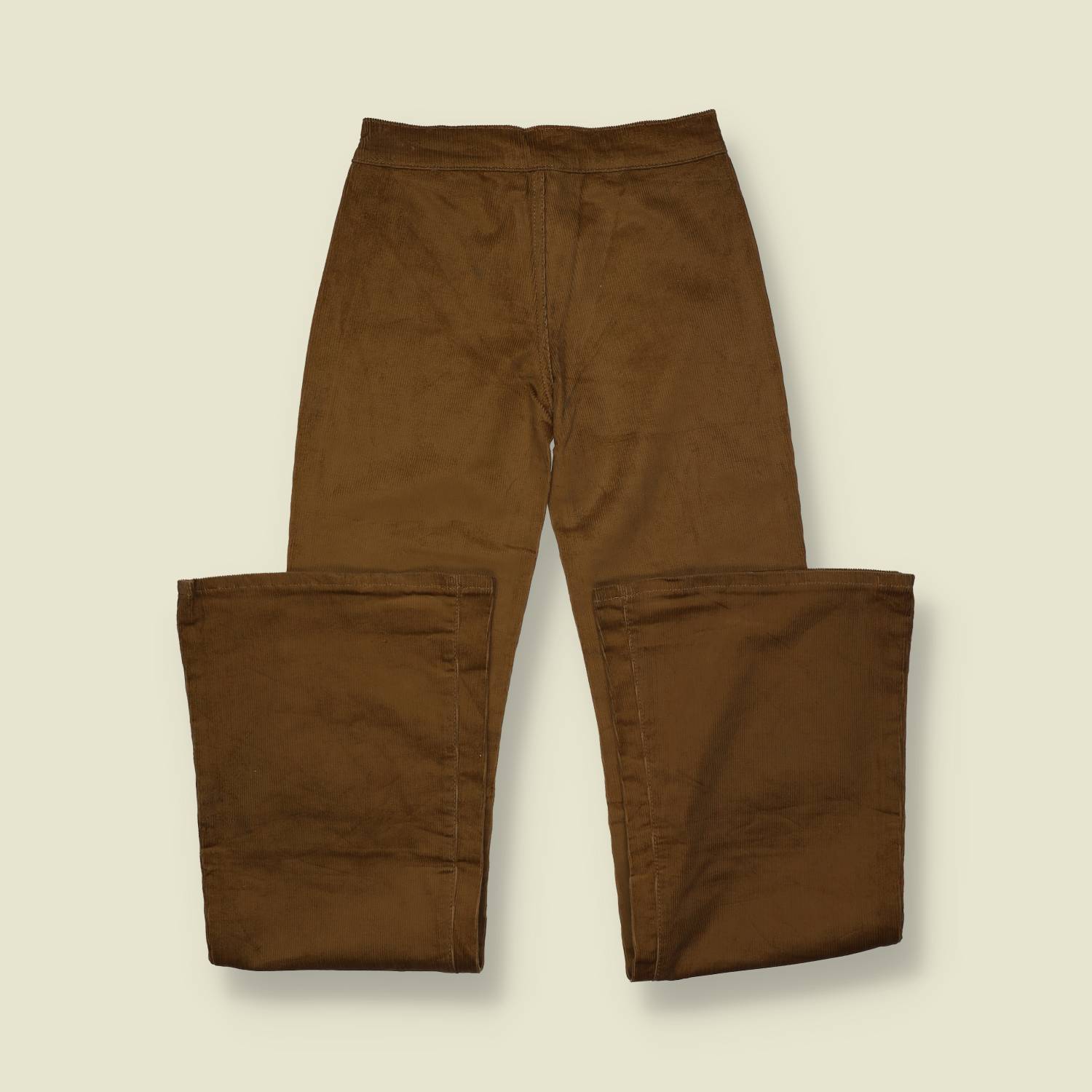 1970s | Libido | Deadstock Flared Trousers | Brown – w24