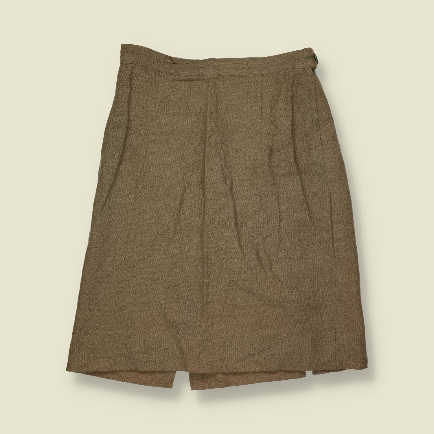 1960s–1970s | Skirt | Oatmeal Brown - w30