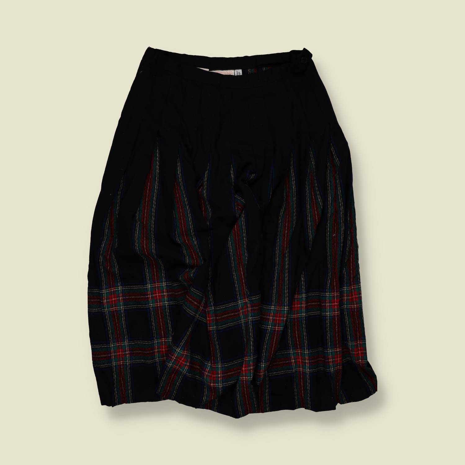 1970s | Pendleton | Made In USA | Skirt | Navy Tartan - w30