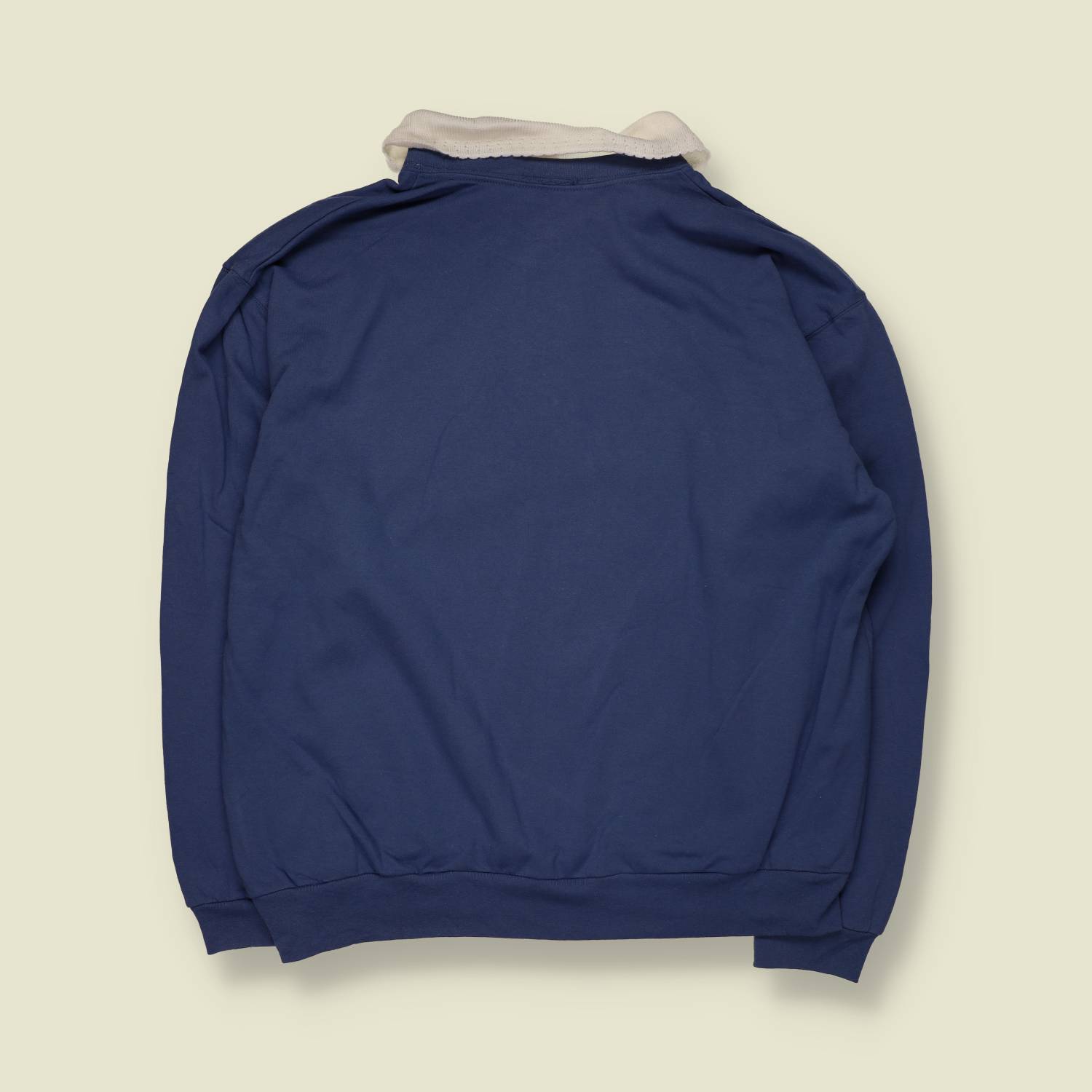 1980s | Top Stitch | Embroidered Collar Sweatshirt | Blue - 22