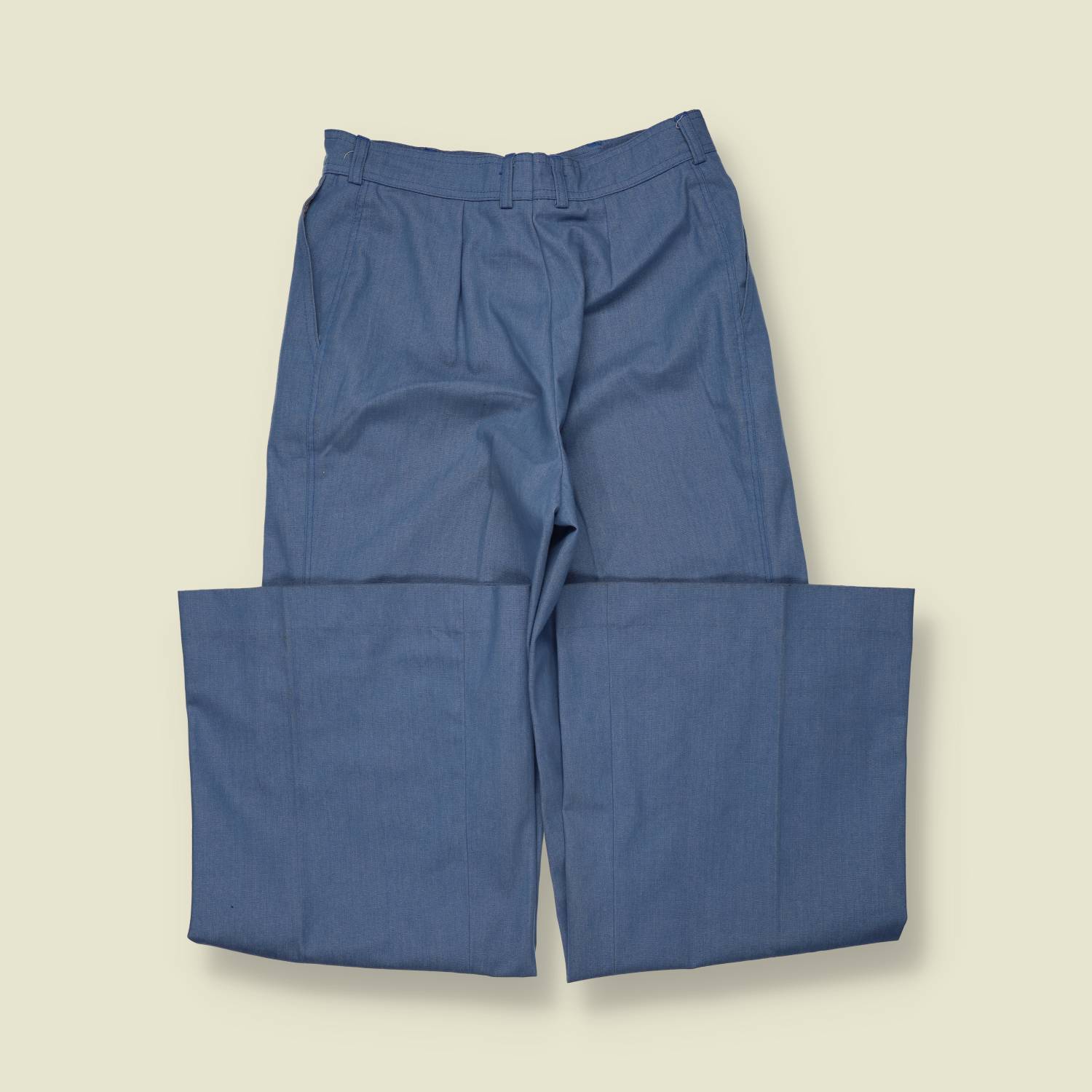 1970s | Elho | Flared Trousers | Blue – w28