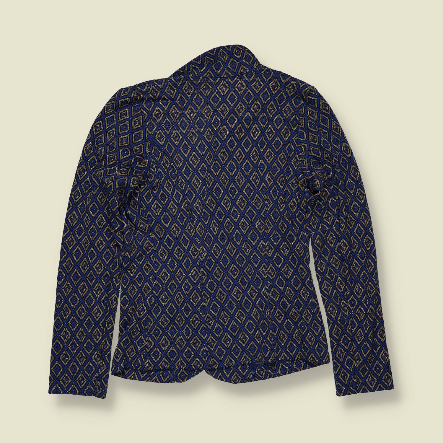 1970s | Jacket | Geometric Print | Blue - 4