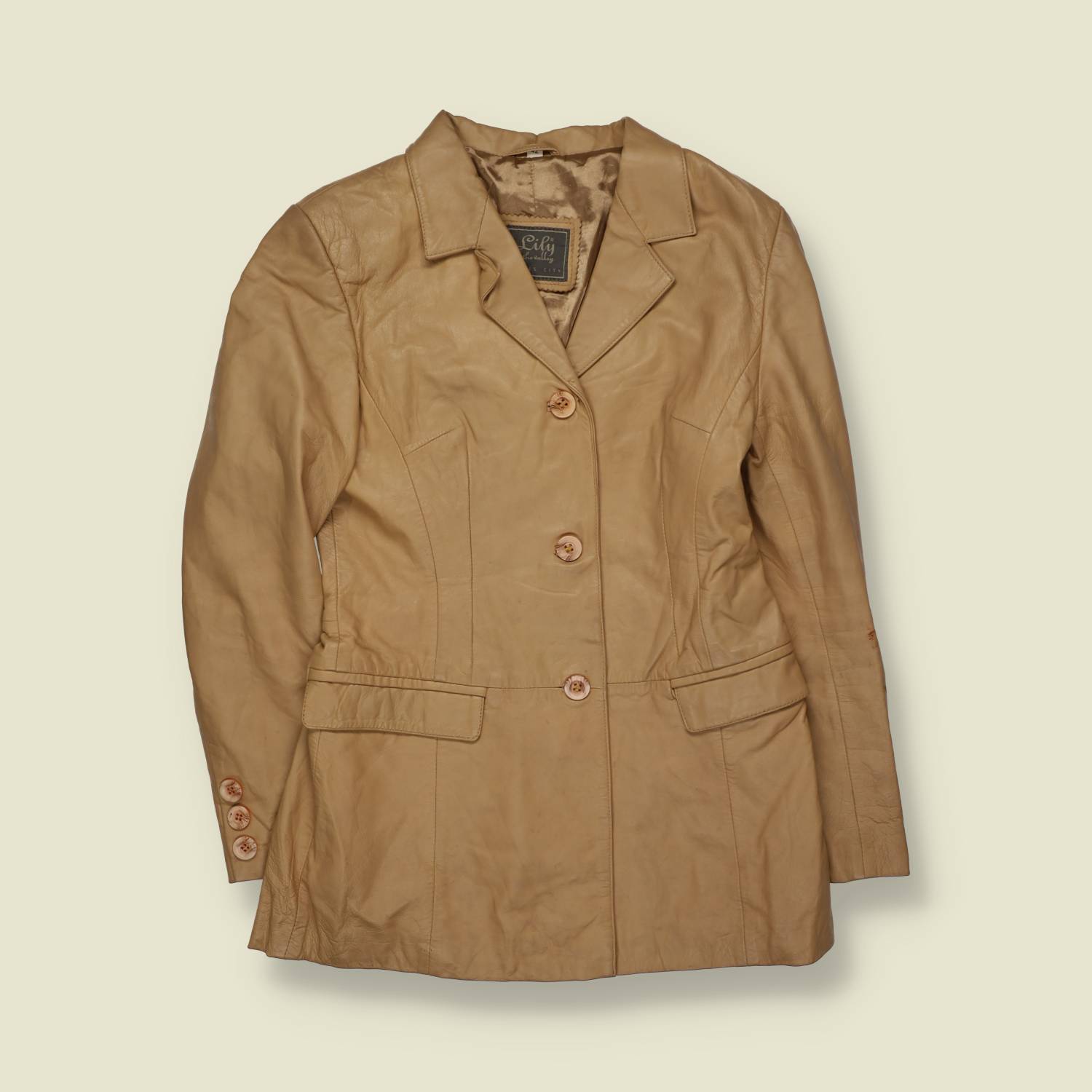 1980s–1990s | Lily | Leather Jacket | Tan - 8