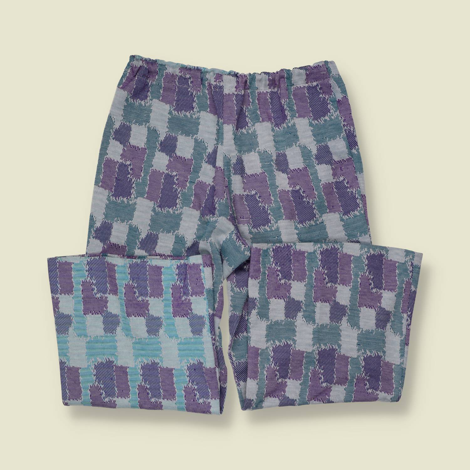 1970s | Patterned Track Pants | Purple - w30