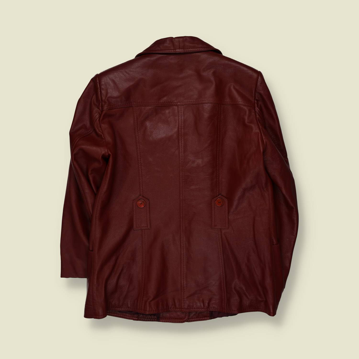 1970s | Leather Jacket | Burgundy - 14