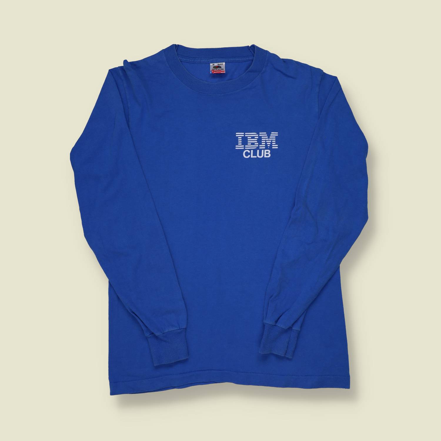 1980s Fruit of the Loom IBM Club Long-Sleeve T-Shirt - S/M