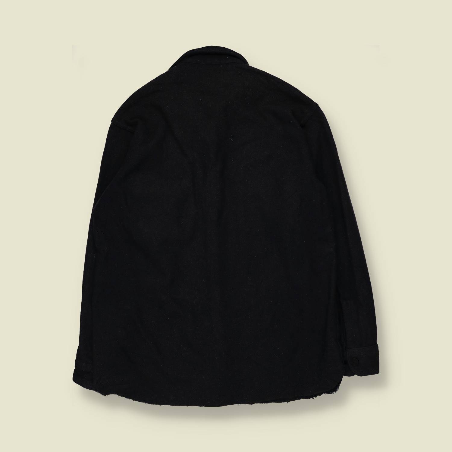 1970s | Woolrich | Wool CPO Shirt | Black - M
