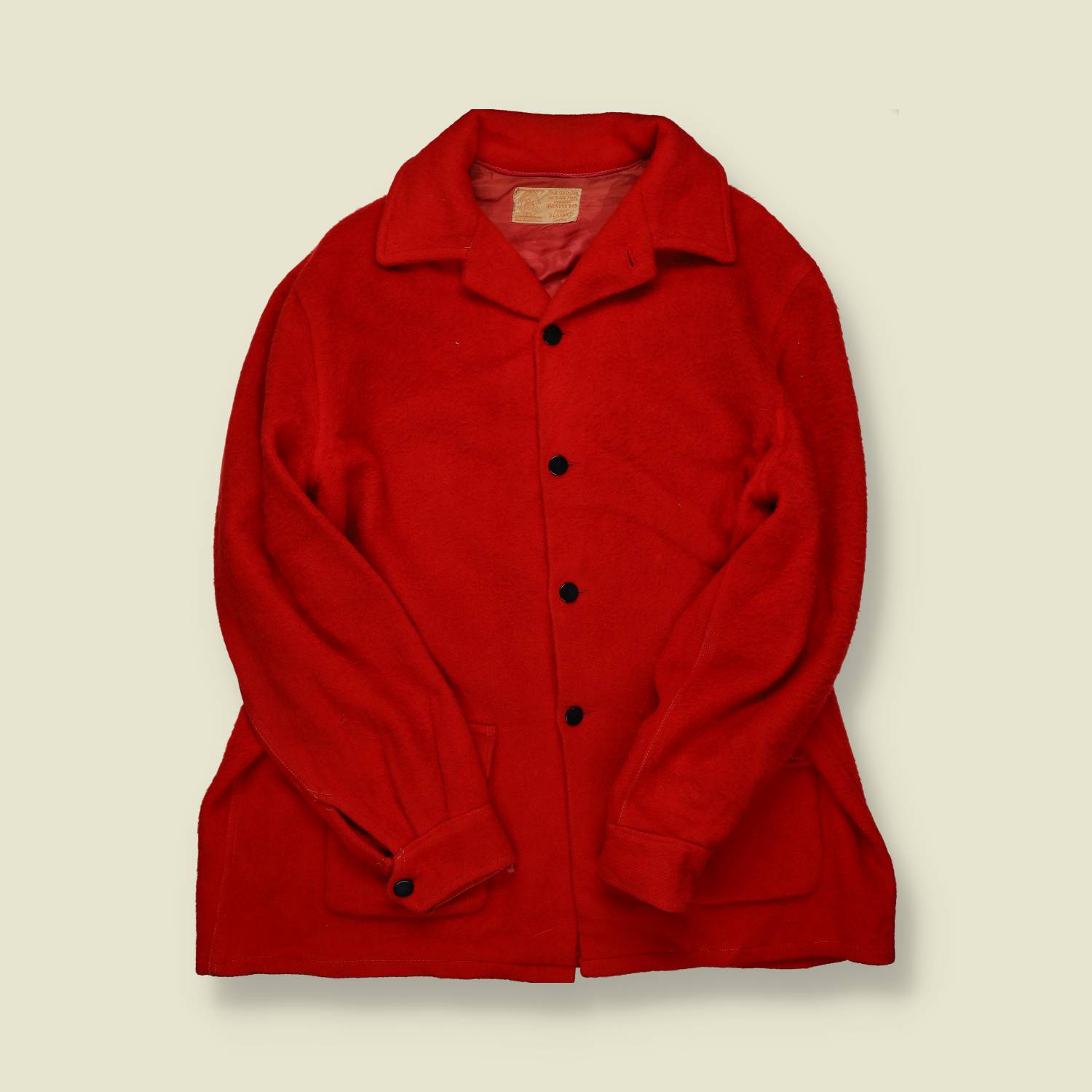 1950s–60s | Hudson Bay | Red Wool Mackinaw - XXL