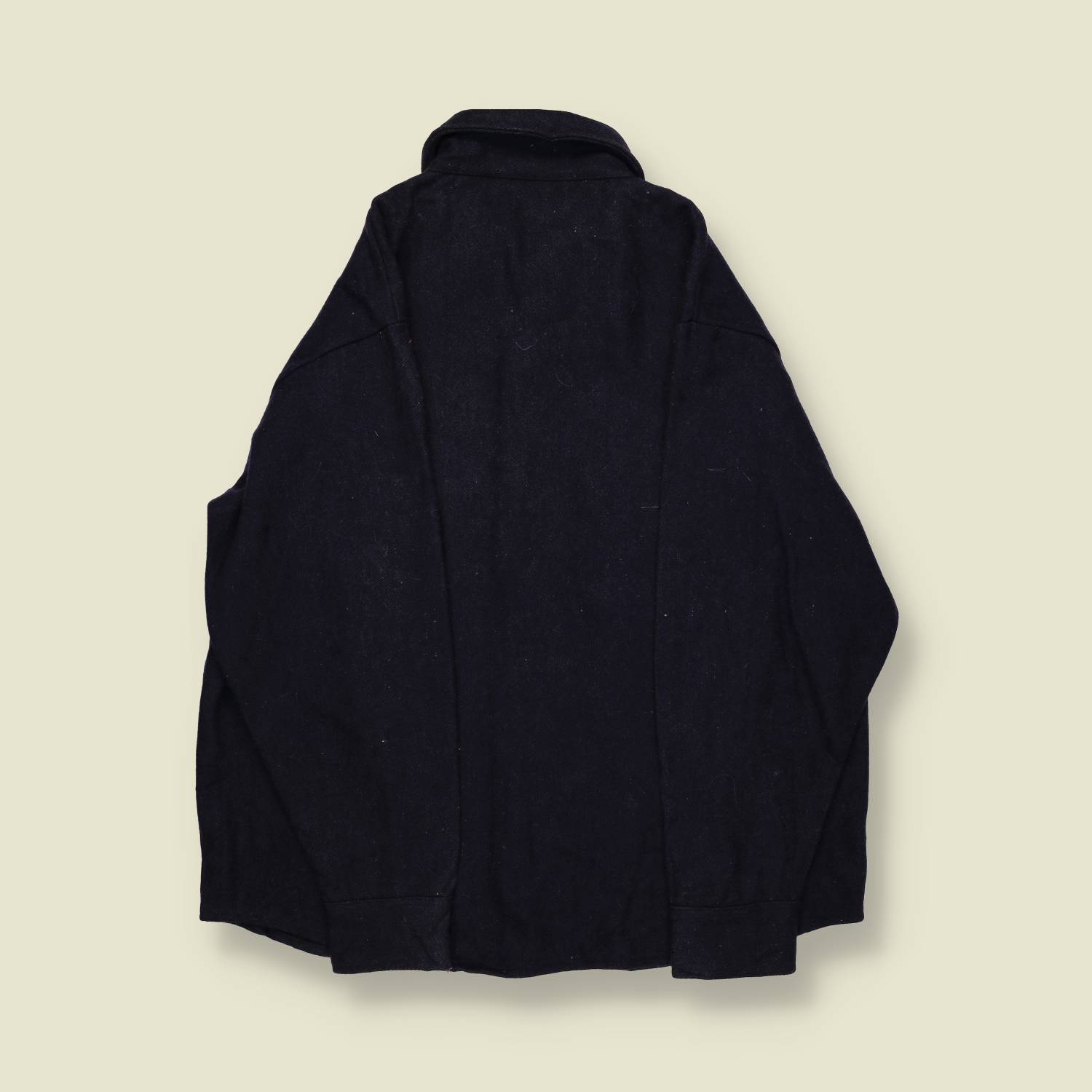 1970s | C.P.O. | Navy Wool Overshirt - M