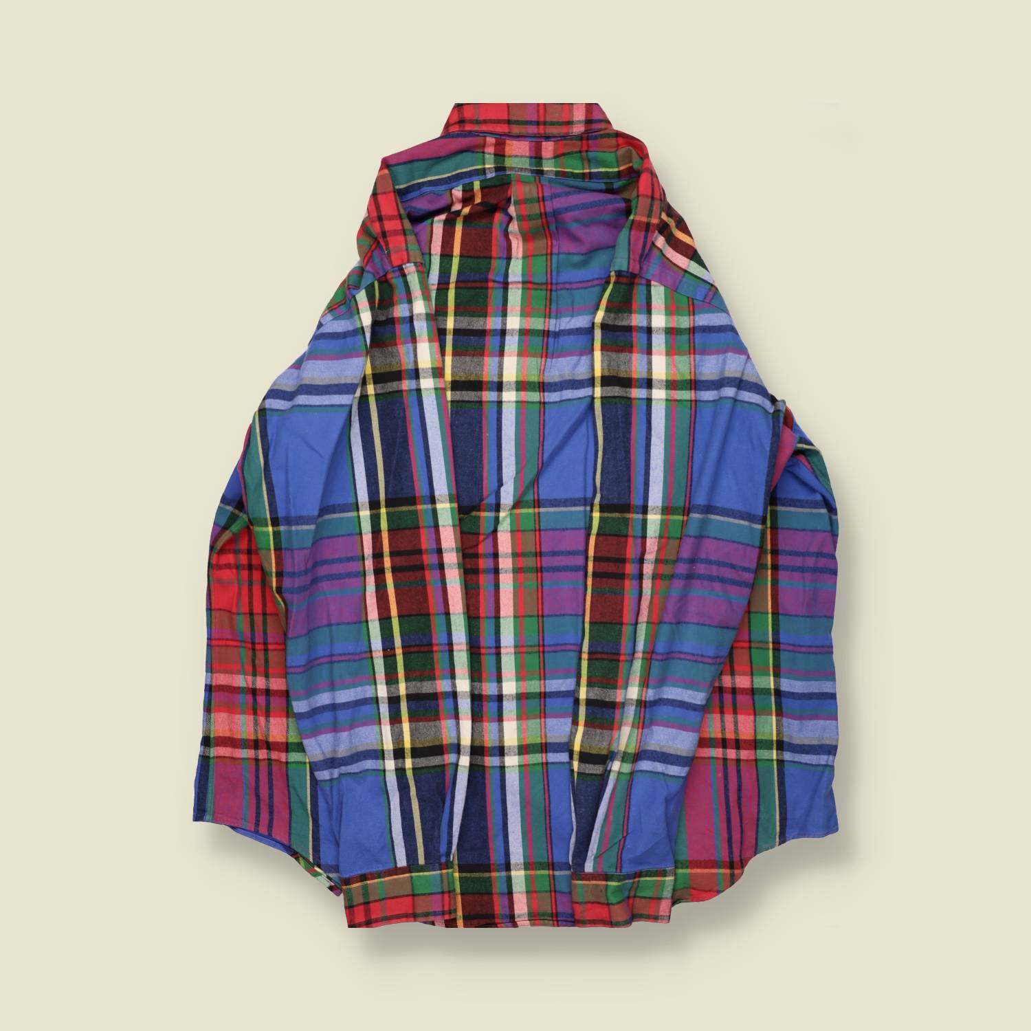 1990s | Ralph Lauren | Madras Check Oxford Shirt – Multi – XL