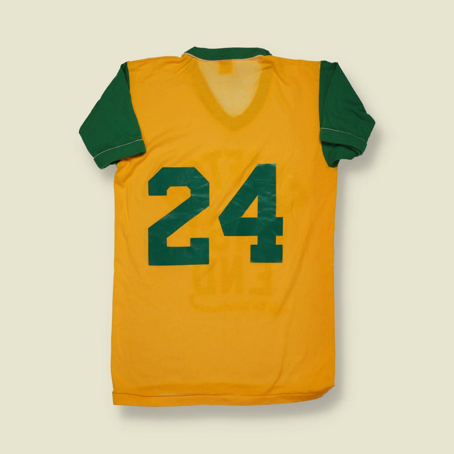 1970s | Russell Athletic | “Clifton East End” Jersey – Gold & Green - XS