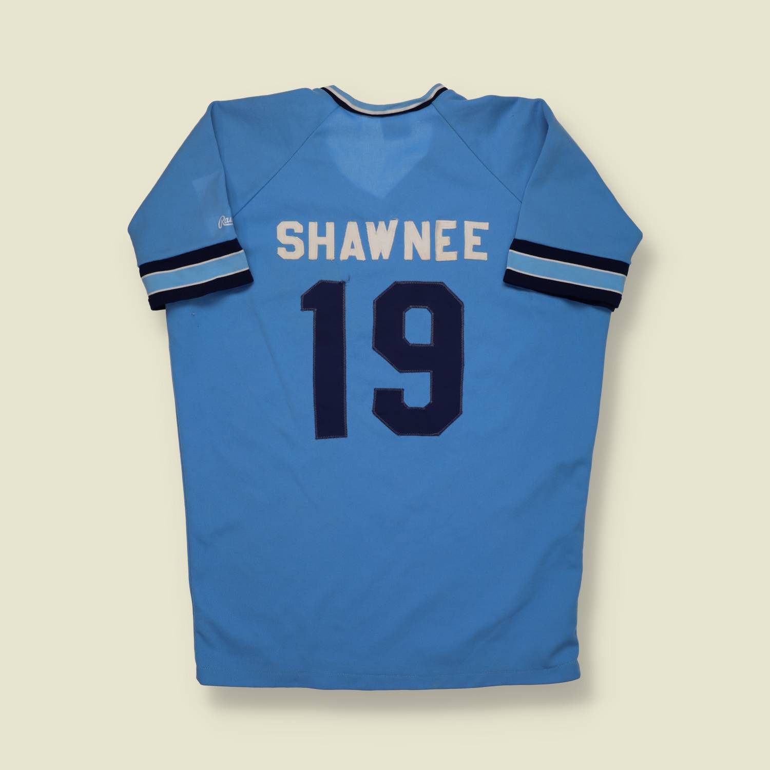 1970s | Rawlings | A’s Baseball Jersey – Powder Blue - S/M