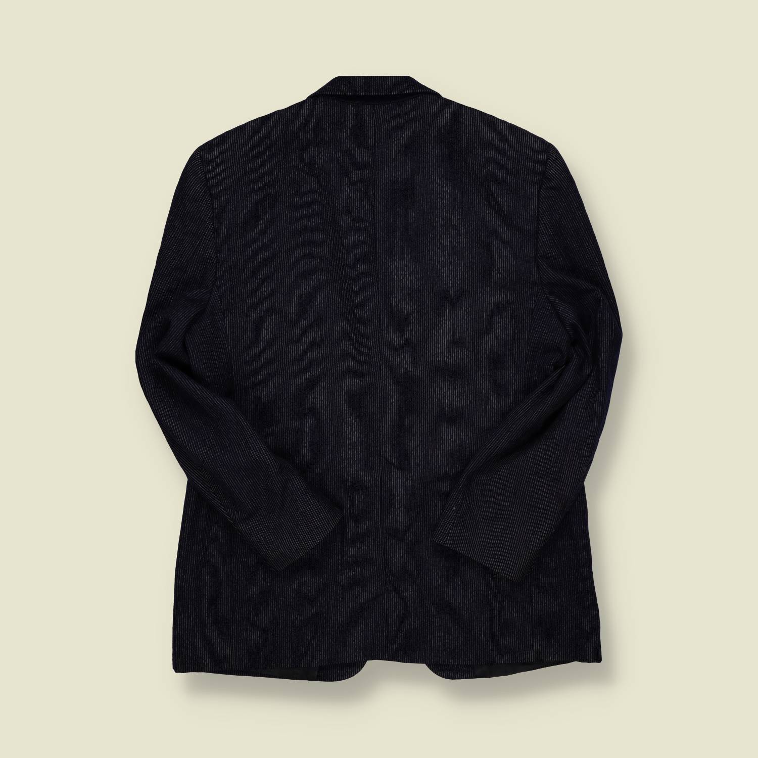 1980s | Oleg Cassini | Two-Piece Suit – Charcoal Pinstripe - S