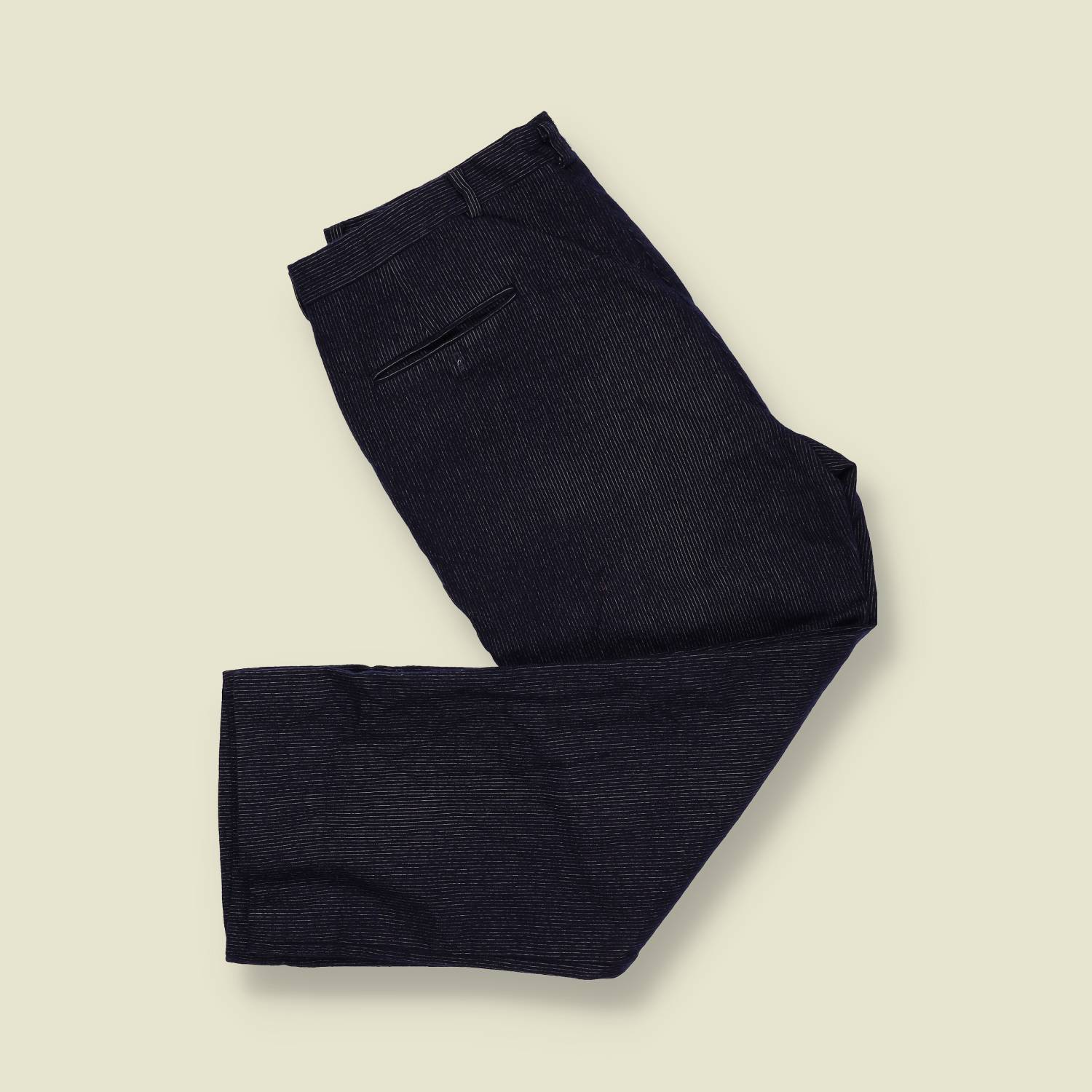 1980s | Oleg Cassini | Two-Piece Suit – Charcoal Pinstripe - S