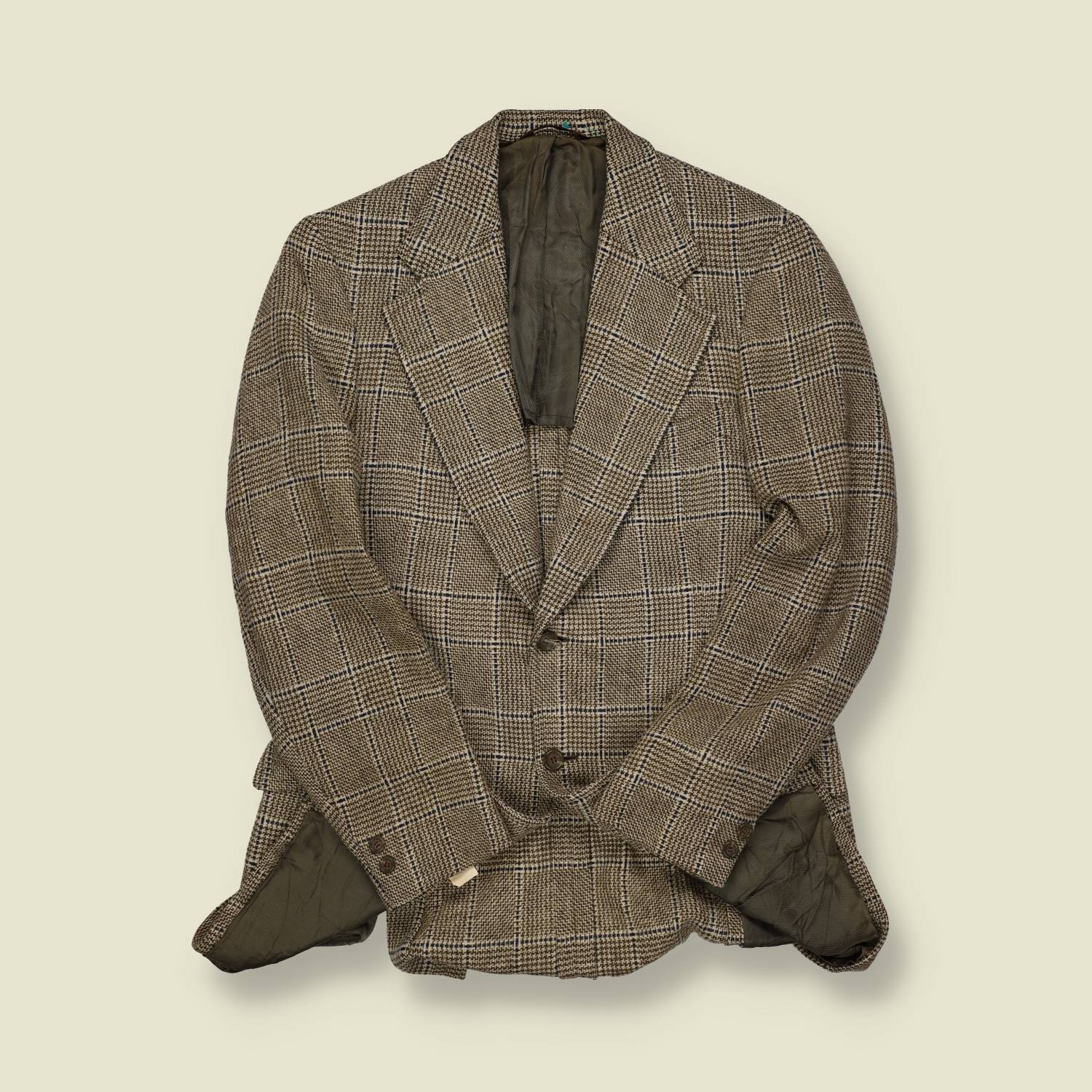 1970s | Jacob Reed’s Sons | Glen Check Sports Jacket – Brown & Black - S