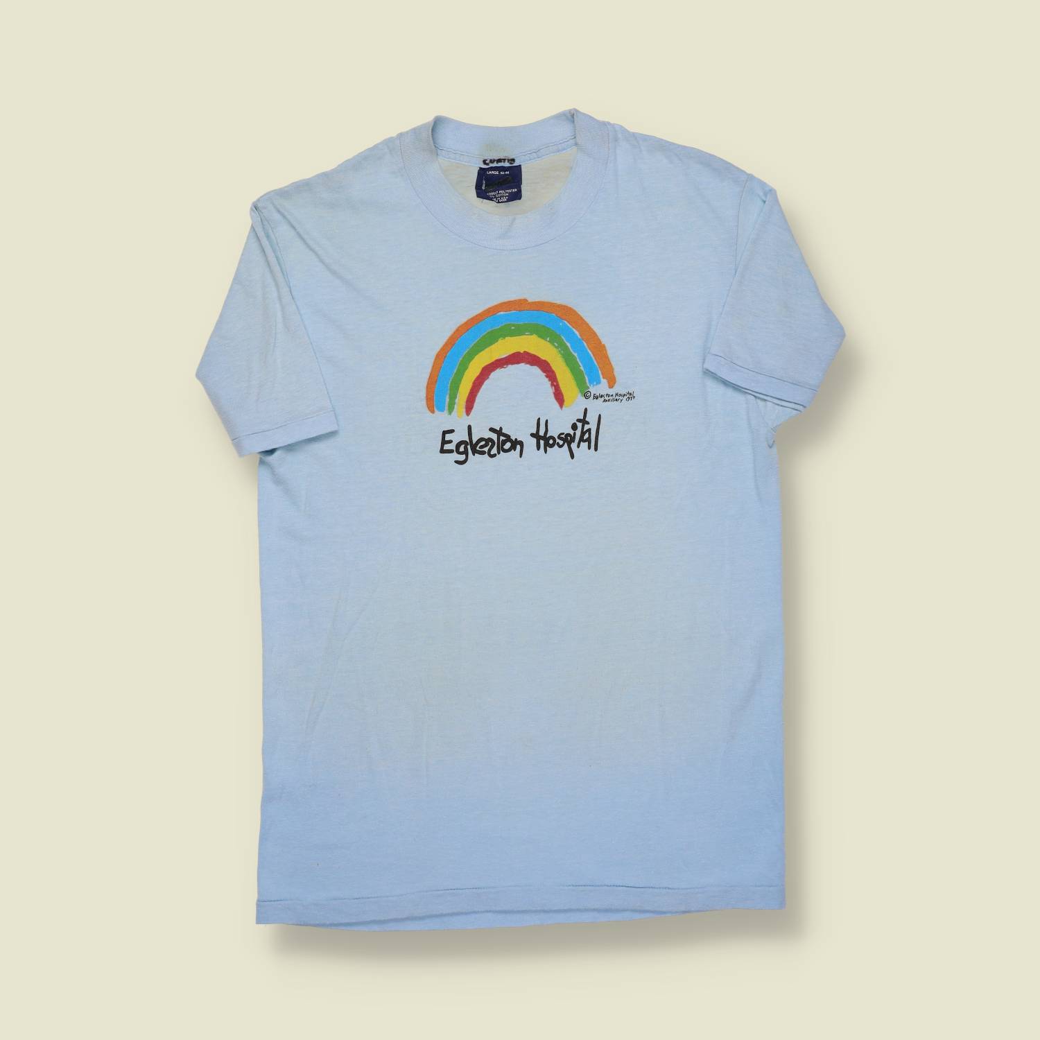 1986 | The Sneakers | Egleston Hospital Walk-A-Thon Tee – Light Blue - XXS/XS