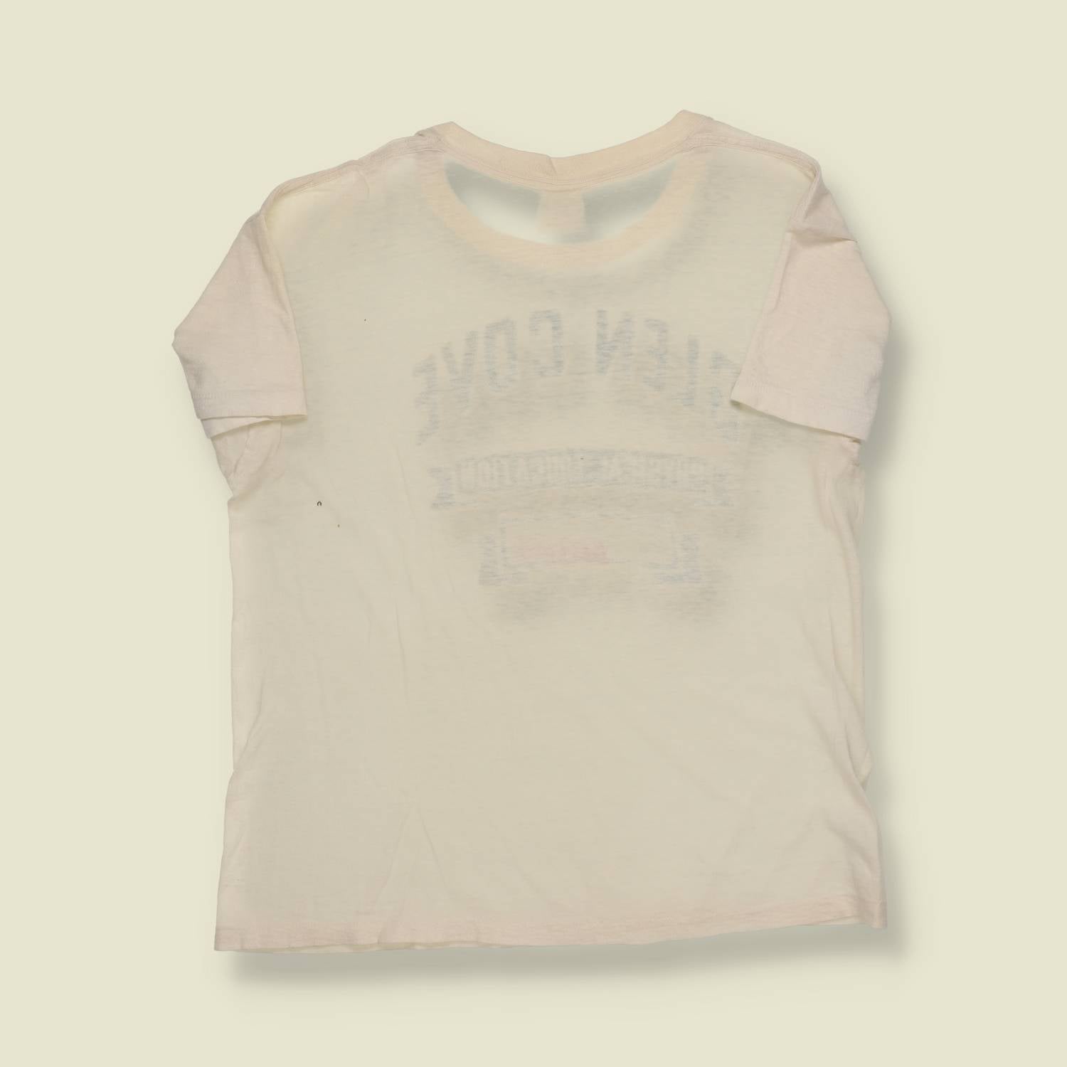 1960s | Coachee | Glen Cove Physical Education Tee – White & Green - XS/S