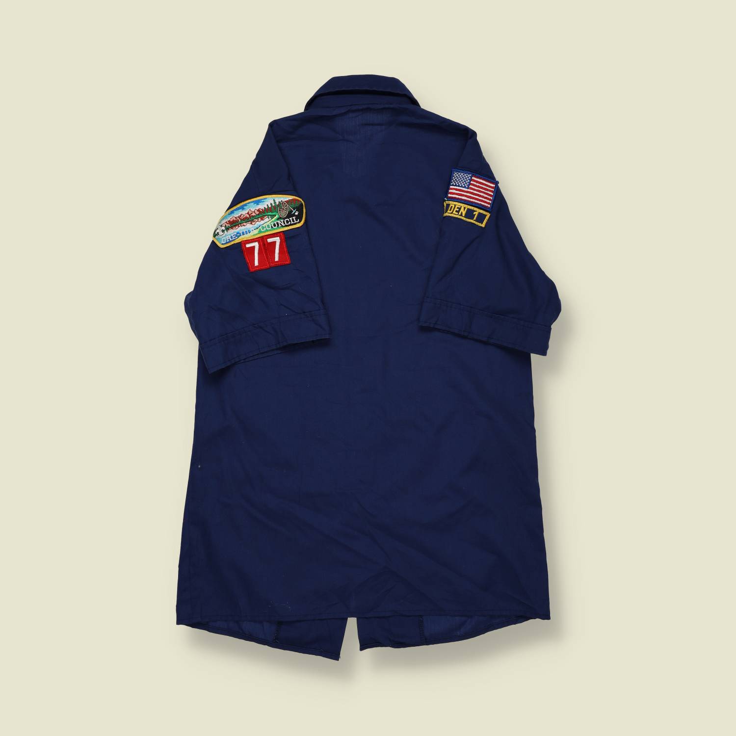 1980s | Boy Scouts of America | Patched Uniform Shirt – Navy - XXS/XS