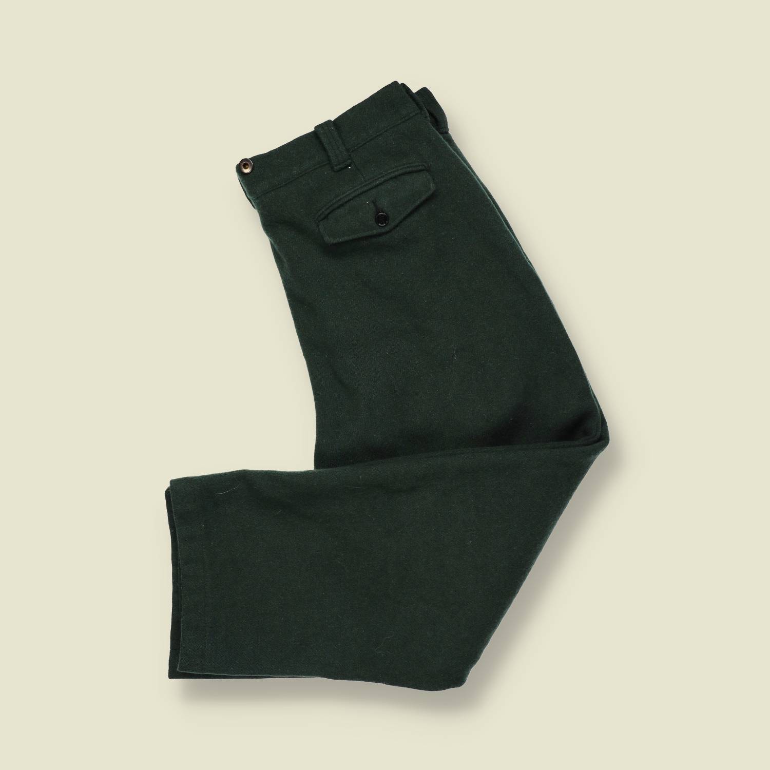 1980s | Woolrich | Wool Field Trousers – Deep Green - w36