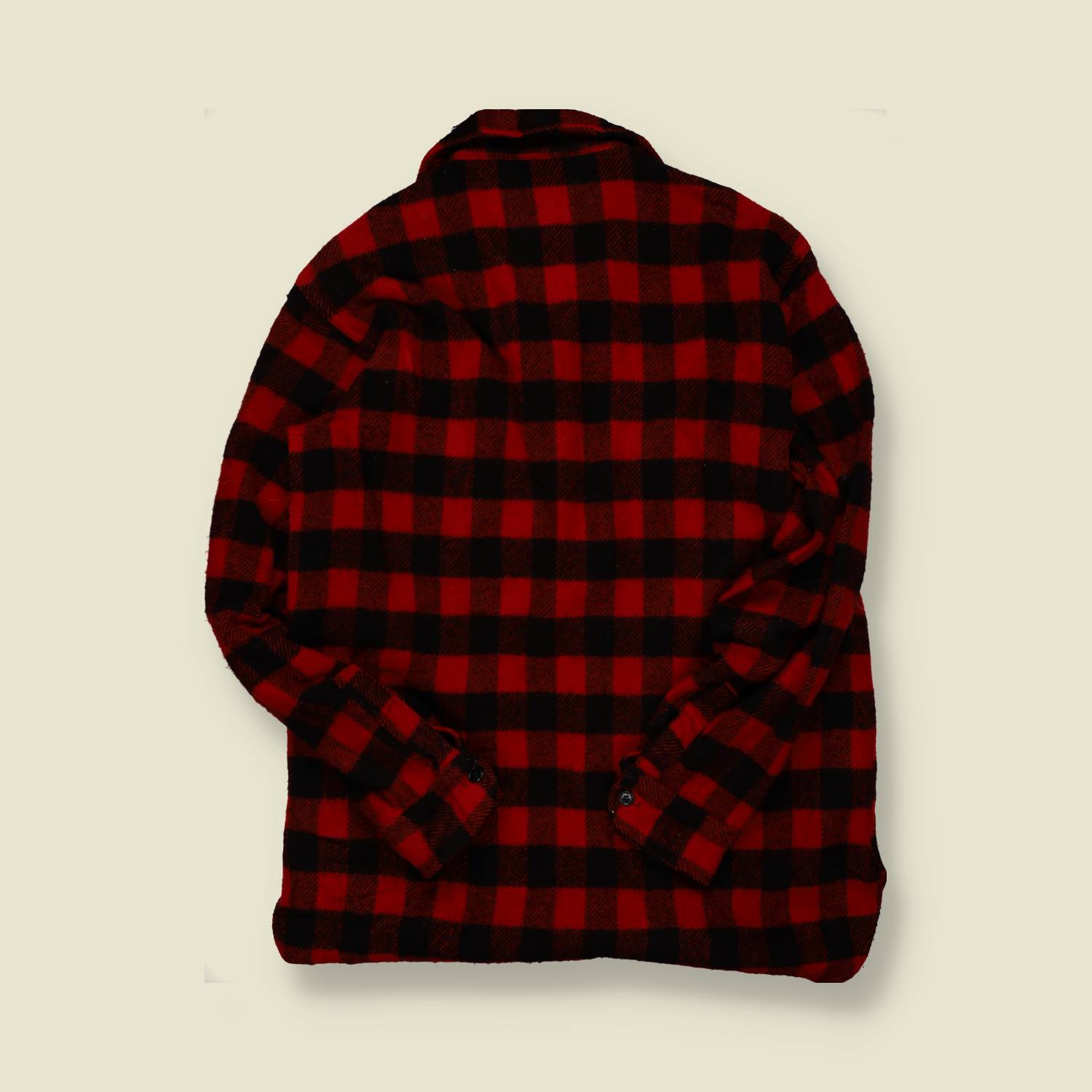 1970s | Woolrich | Made in USA | Wool Jac-Shirt – Red/Black Buffalo Check - M/L