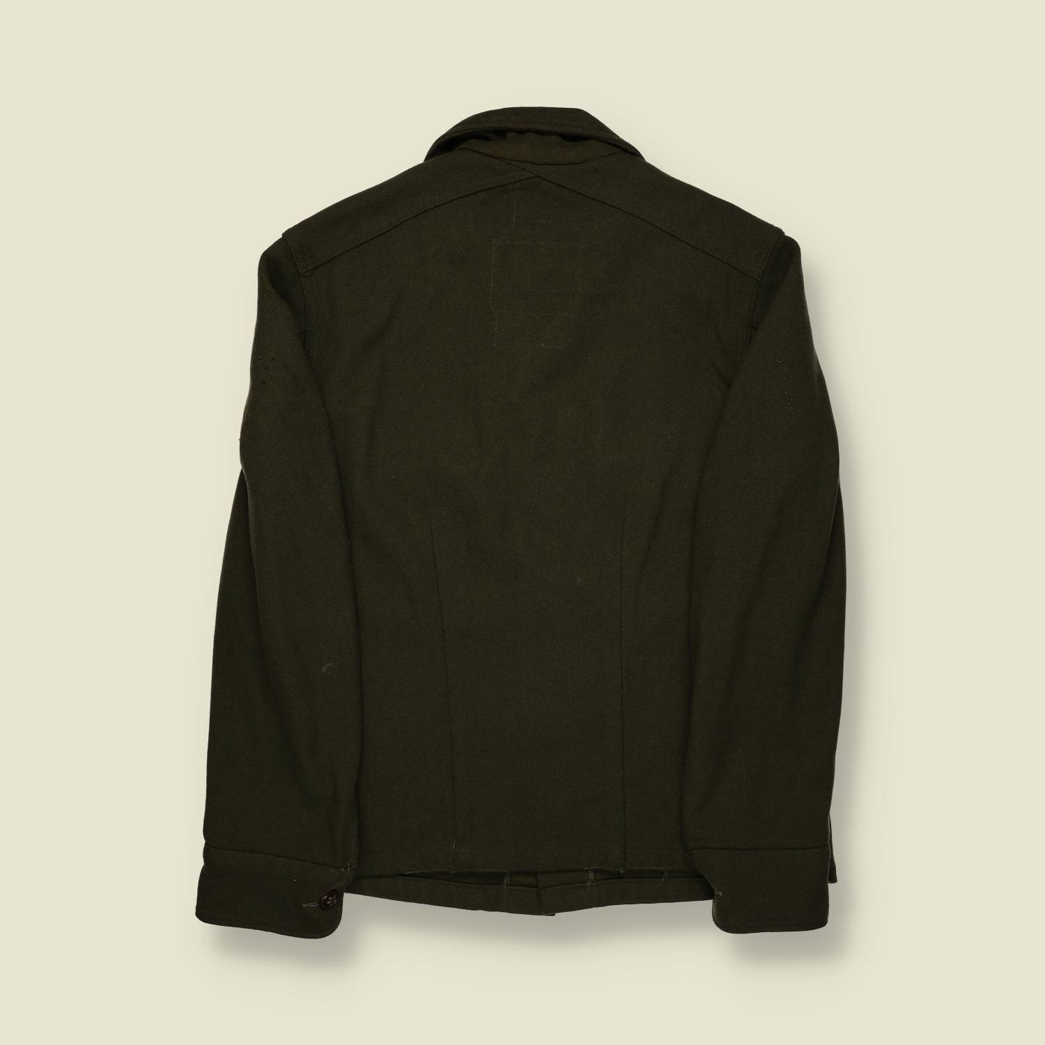 1940s–50s | Military Wool Field Shirt-Jacket – Olive Green - S