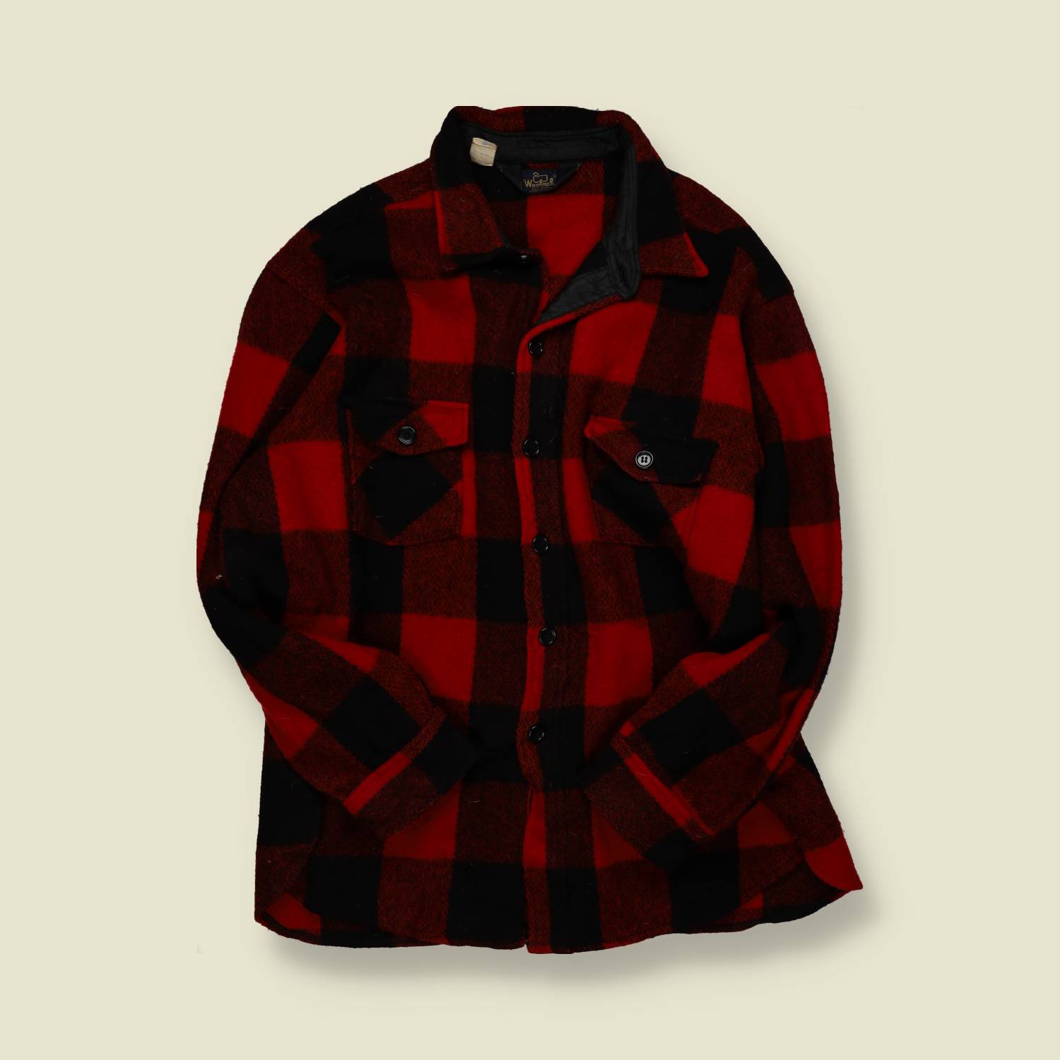 1970s | Woolrich | Made in USA | Wool Jac-Shirt – Red/Black Buffalo Check - XL/XXL