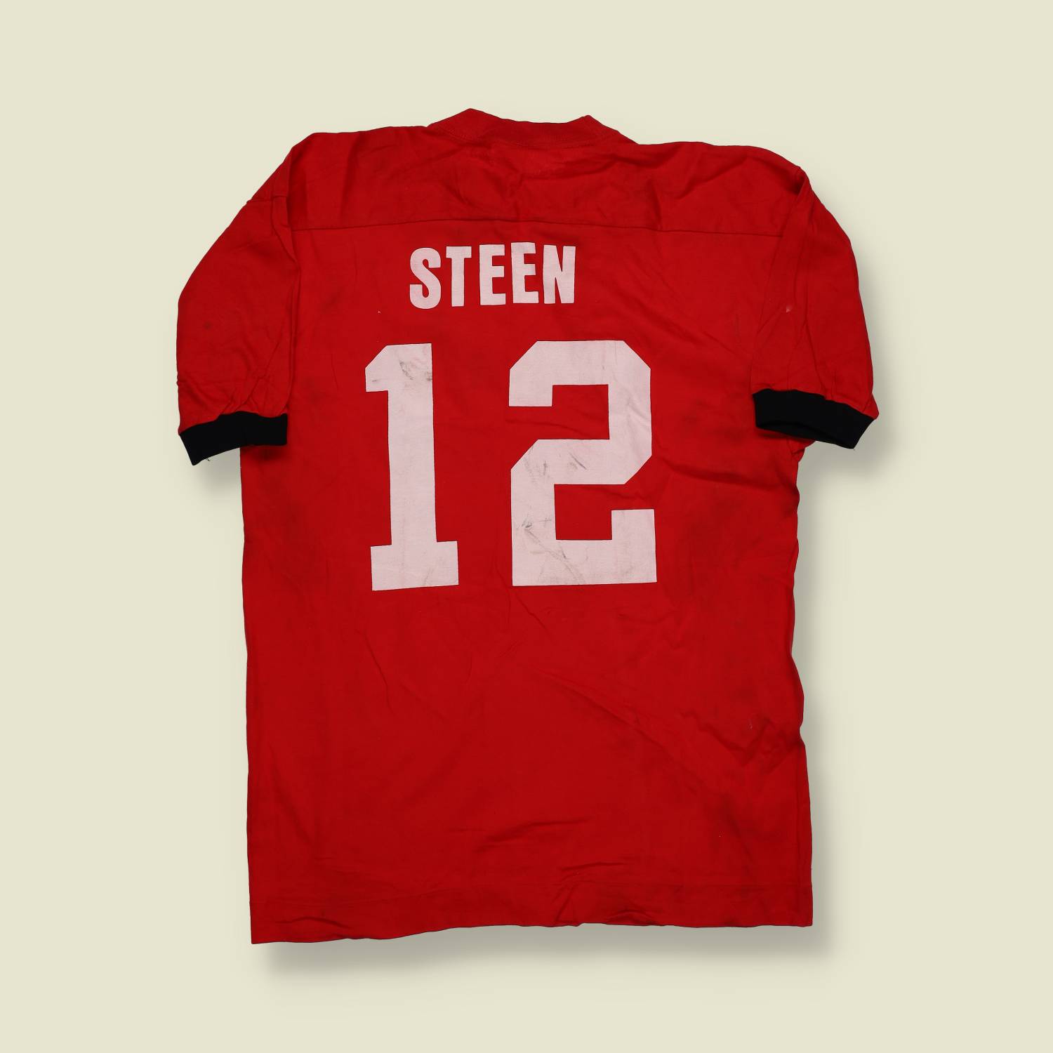 1970s | Jerzees | Football Practice Jersey – Red/White #12 “Steen” - XS/S