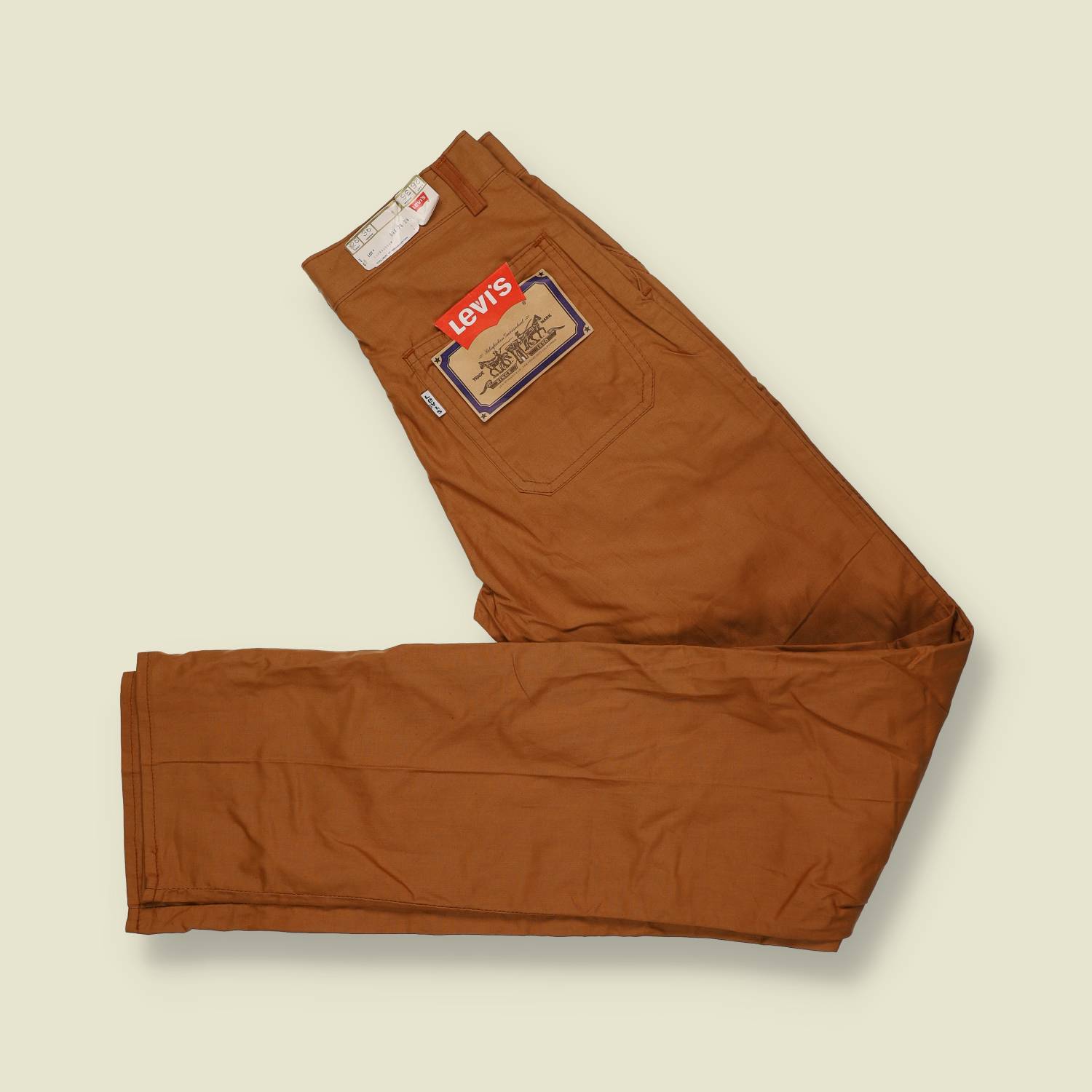 1970s | Levi’s Deadstock Chino Trousers – Brown - w26